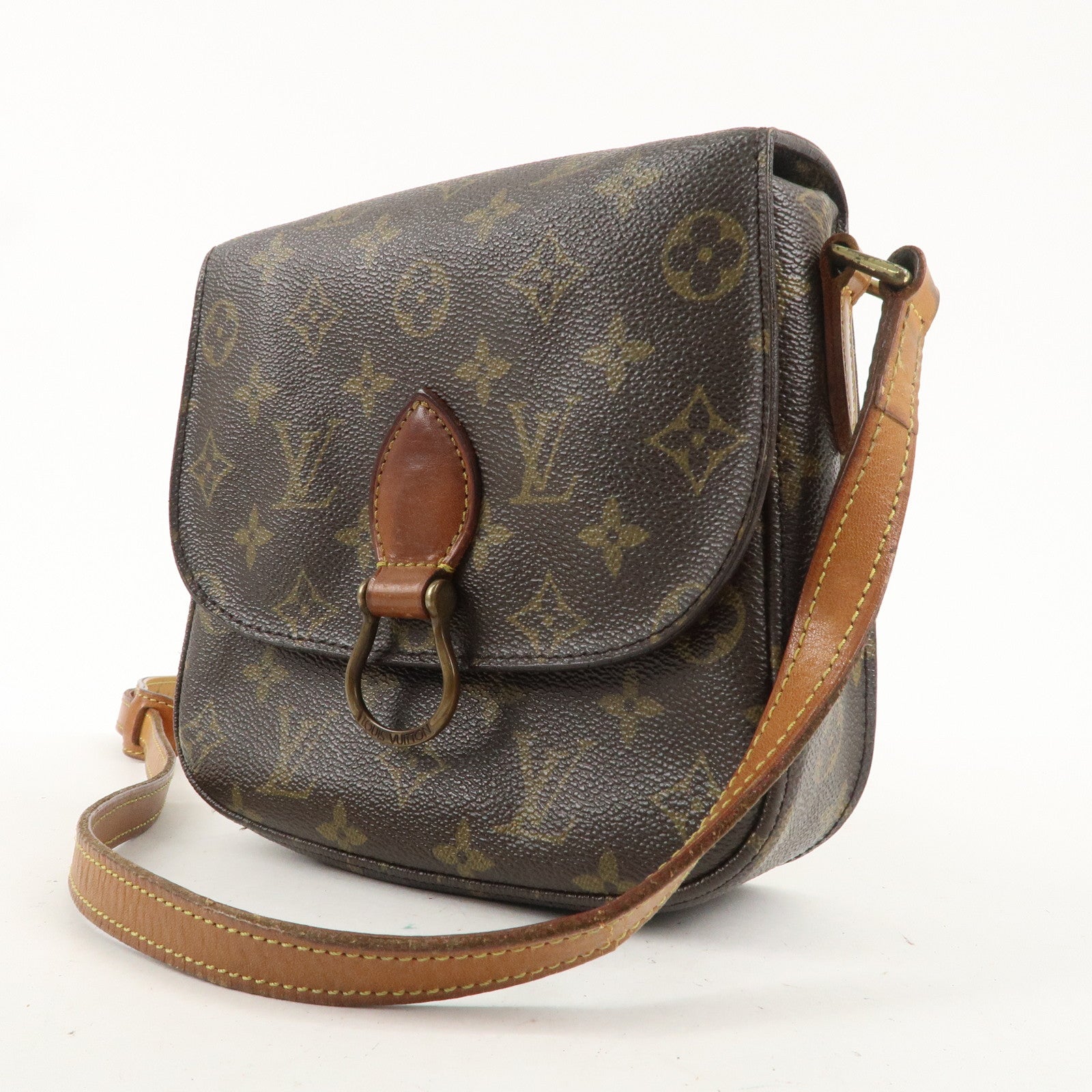 Louis Vuitton Monogram Saint Cloud MM Shoulder Bag Brown M51243