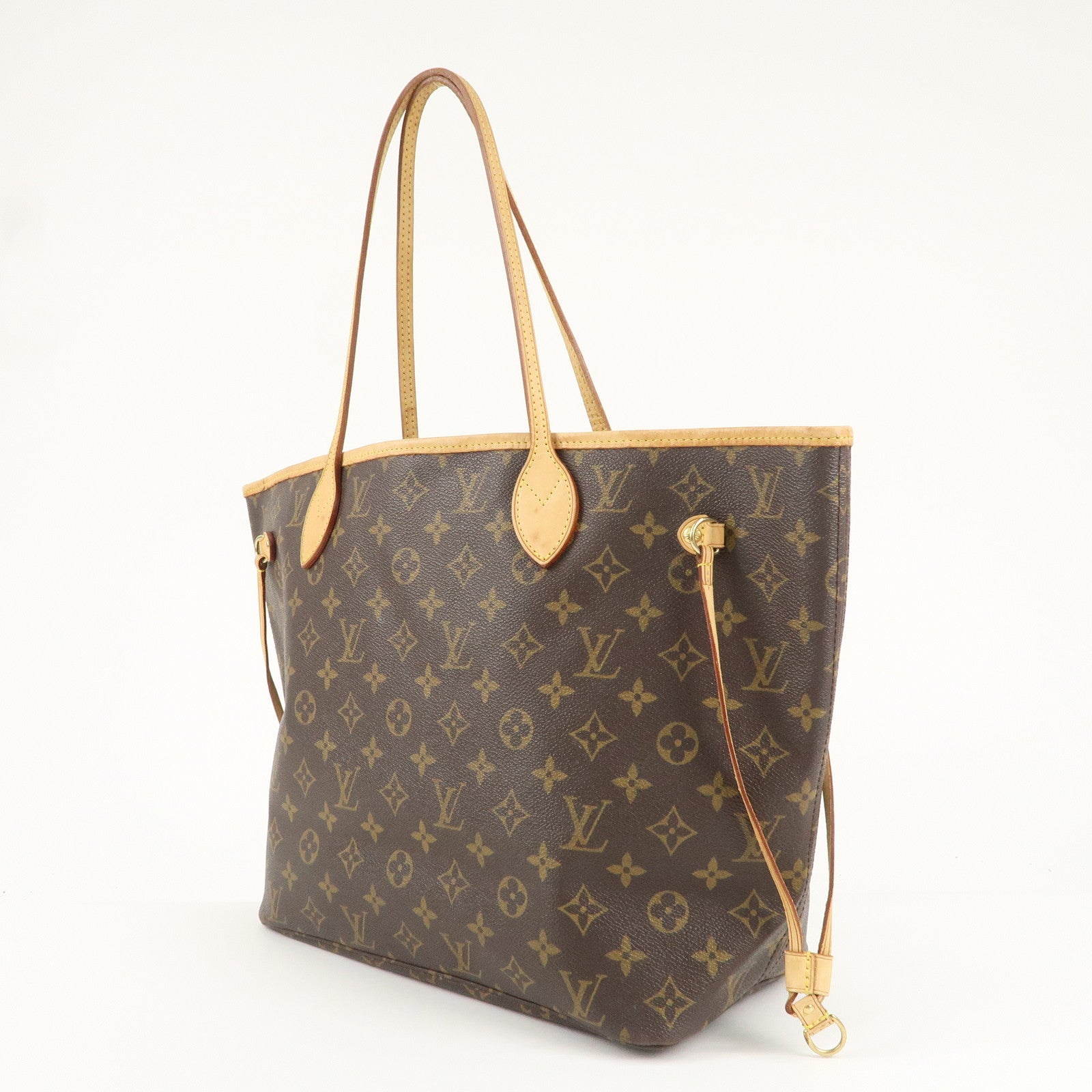 Louis Vuitton Monogram Neverfull MM Tote Bag Brown M40156