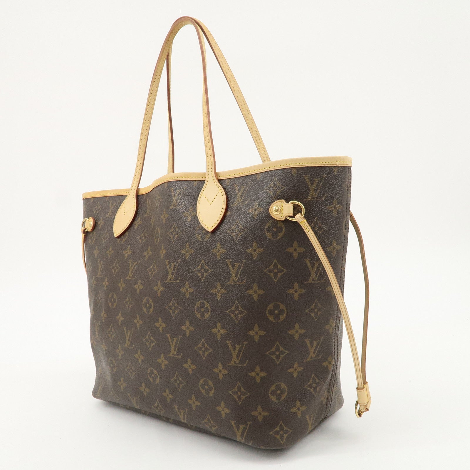 Louis Vuitton Monogram Neverfull MM Tote Bag Brown M40156 Used