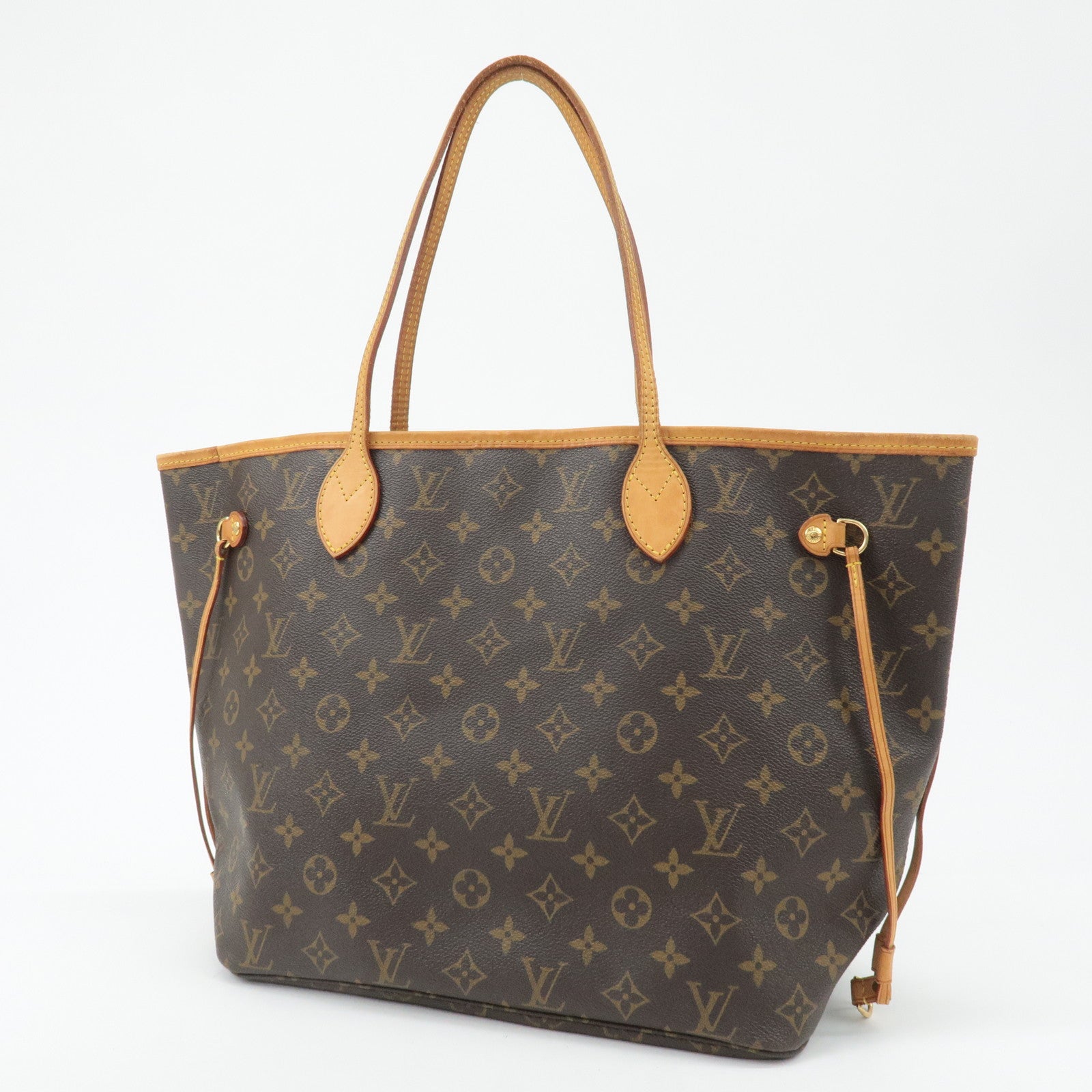 Louis Vuitton Monogram Neverfull MM Tote Bag Brown M40156 Used