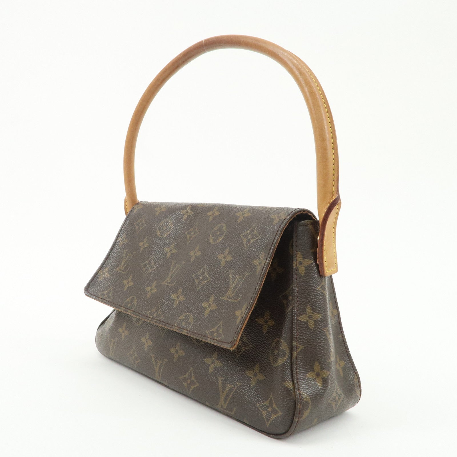 Louis Vuitton Monogram Mini Looping Shoulder Bag Hand Bag M51147 Used