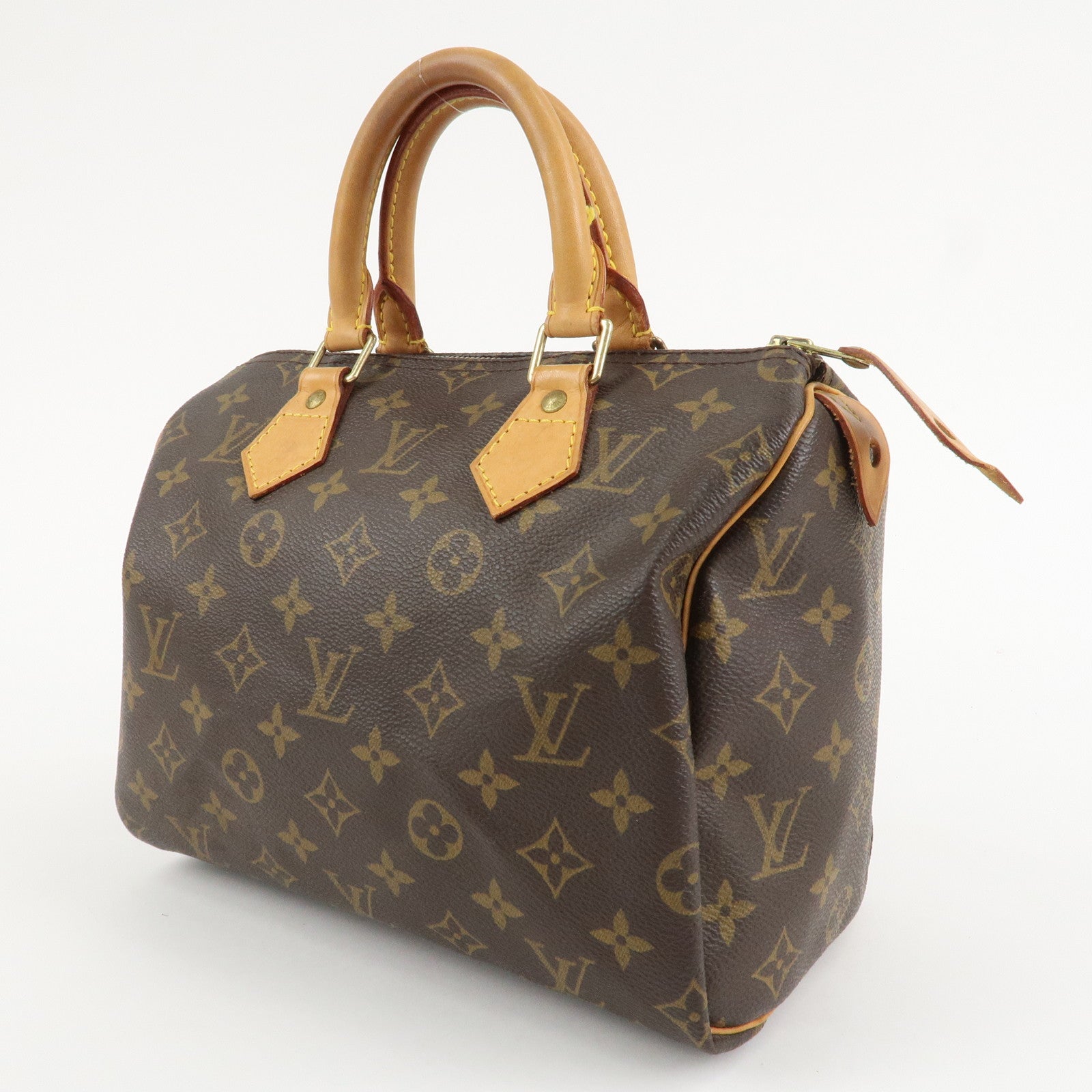 Louis Vuitton Monogram Speedy 25 Hand Bag Boston Bag M41528 Used