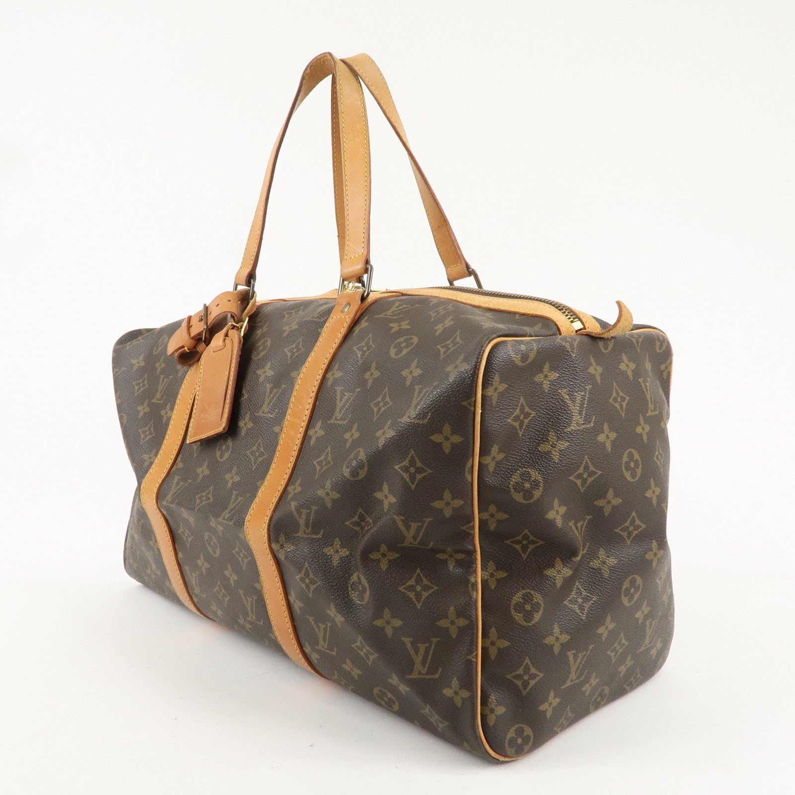 Louis Vuitton Monogram Sac Souple 45 Boston Bag Brown M41624