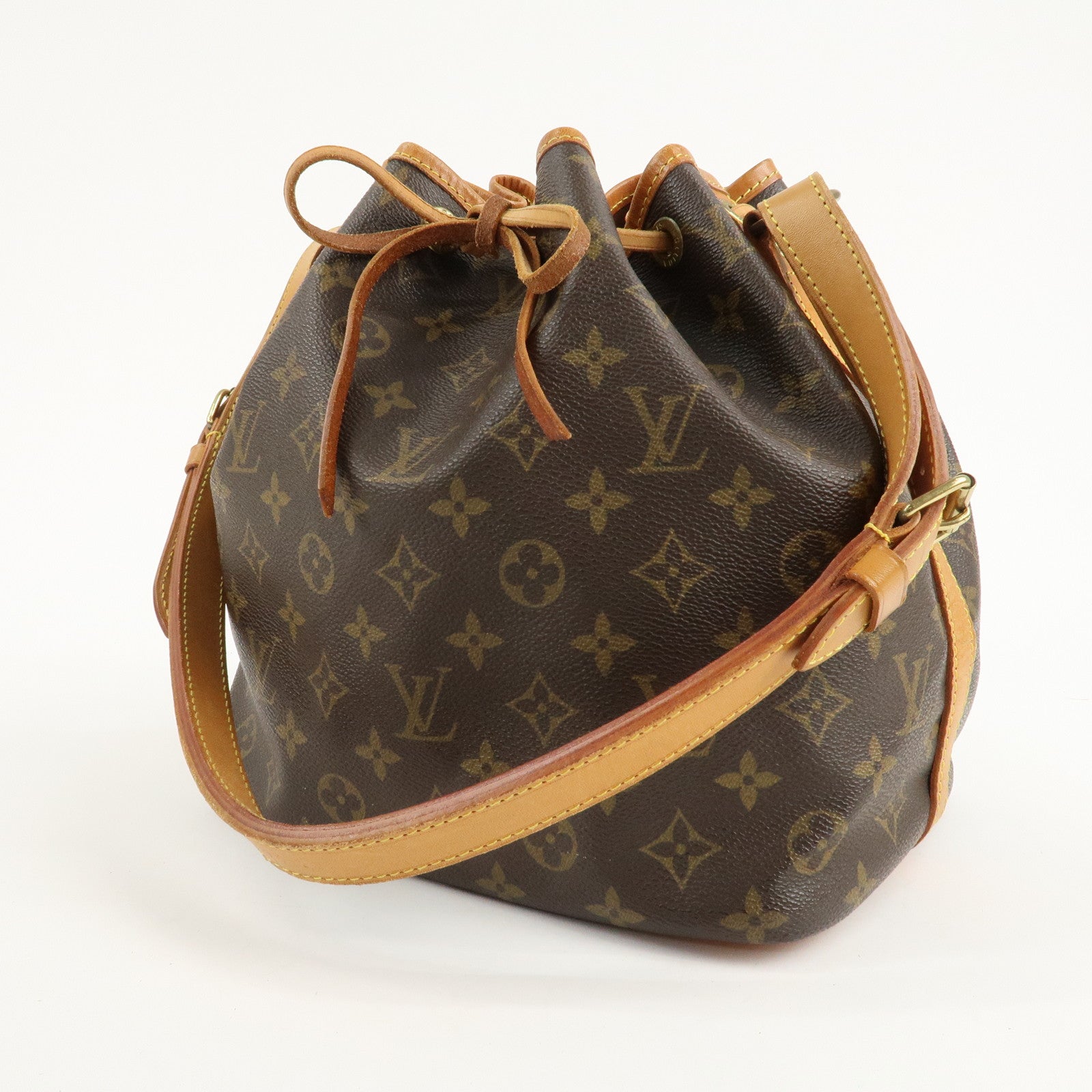 Louis Vuitton Monogram Petit Noe Shoulder Bag Brown M42226 Used