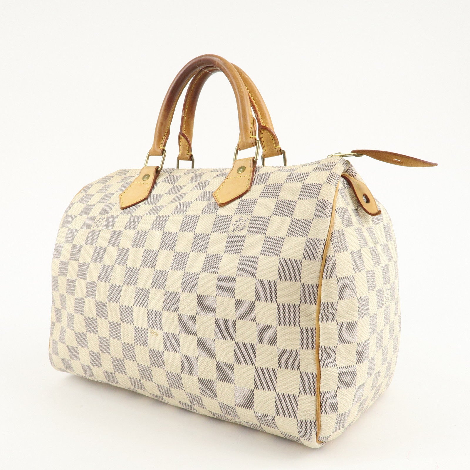 Louis Vuitton Damier Azur Speedy 30 Hand Bag Boston Bag N41533 Used