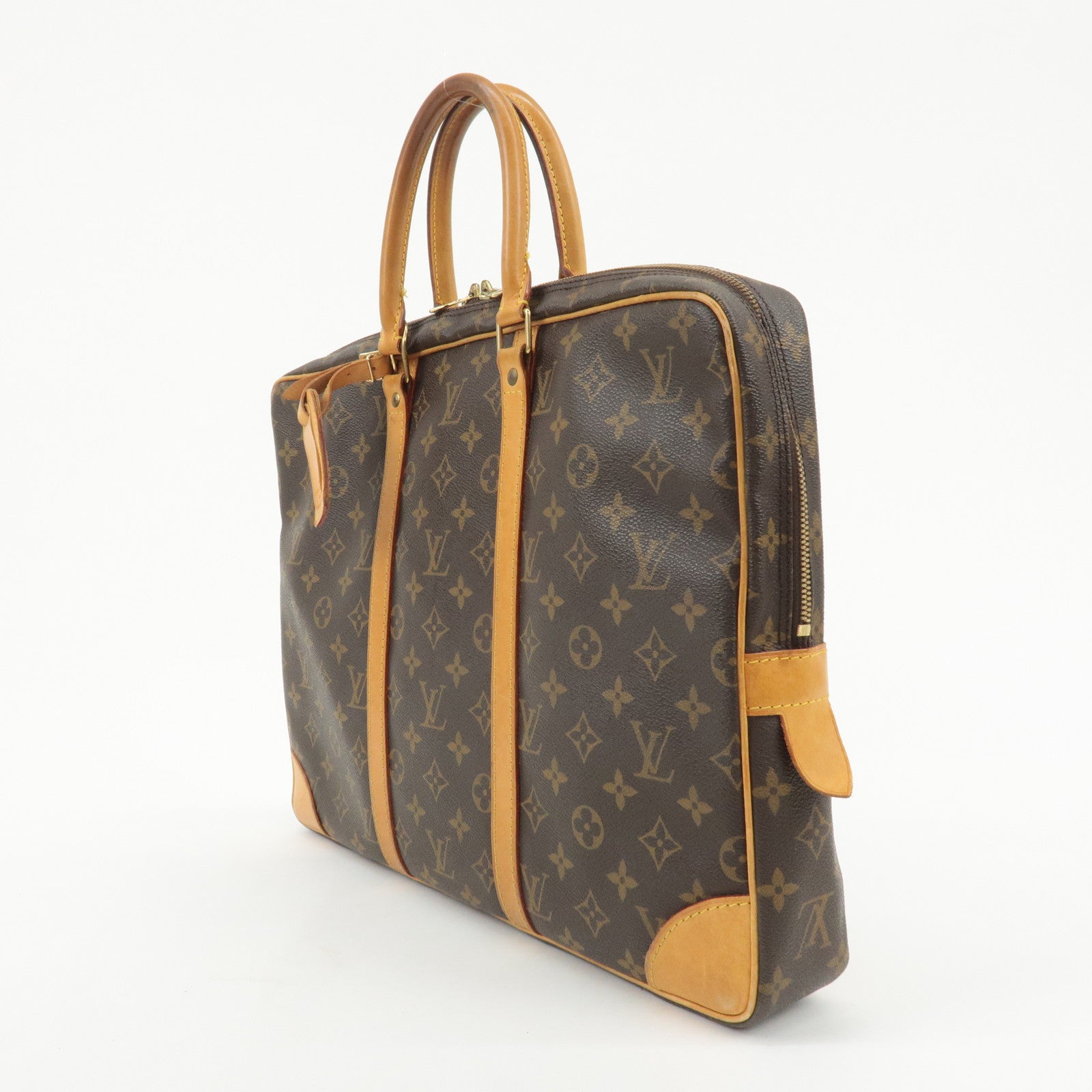 Louis Vuitton Monogram Porte Documents Voyage Bag M53361 Used