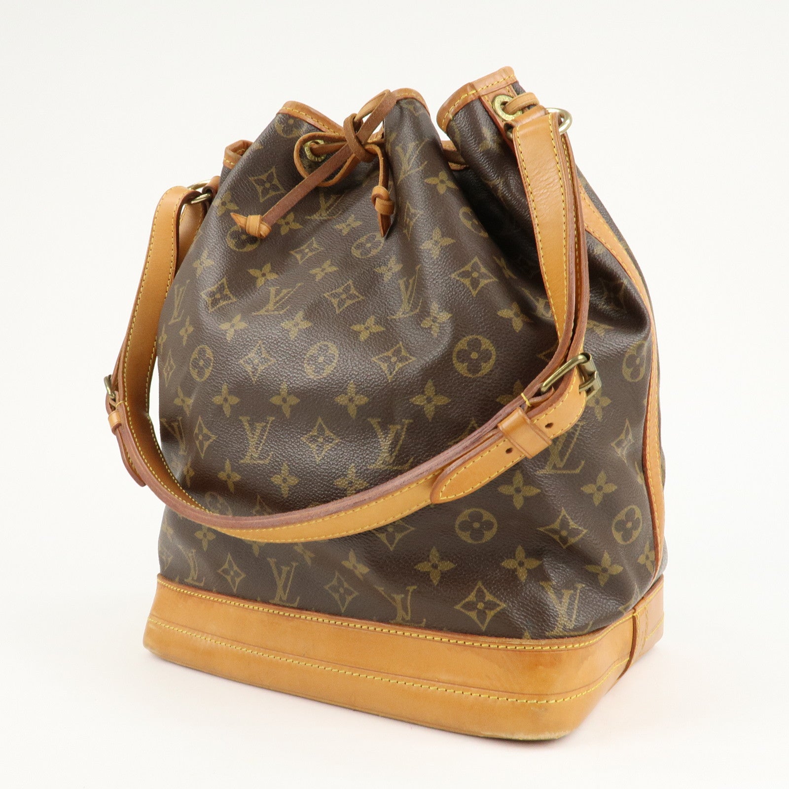 Louis Vuitton Monogram Noe Shoulder Bag Hand Bag Brown M42224 Used