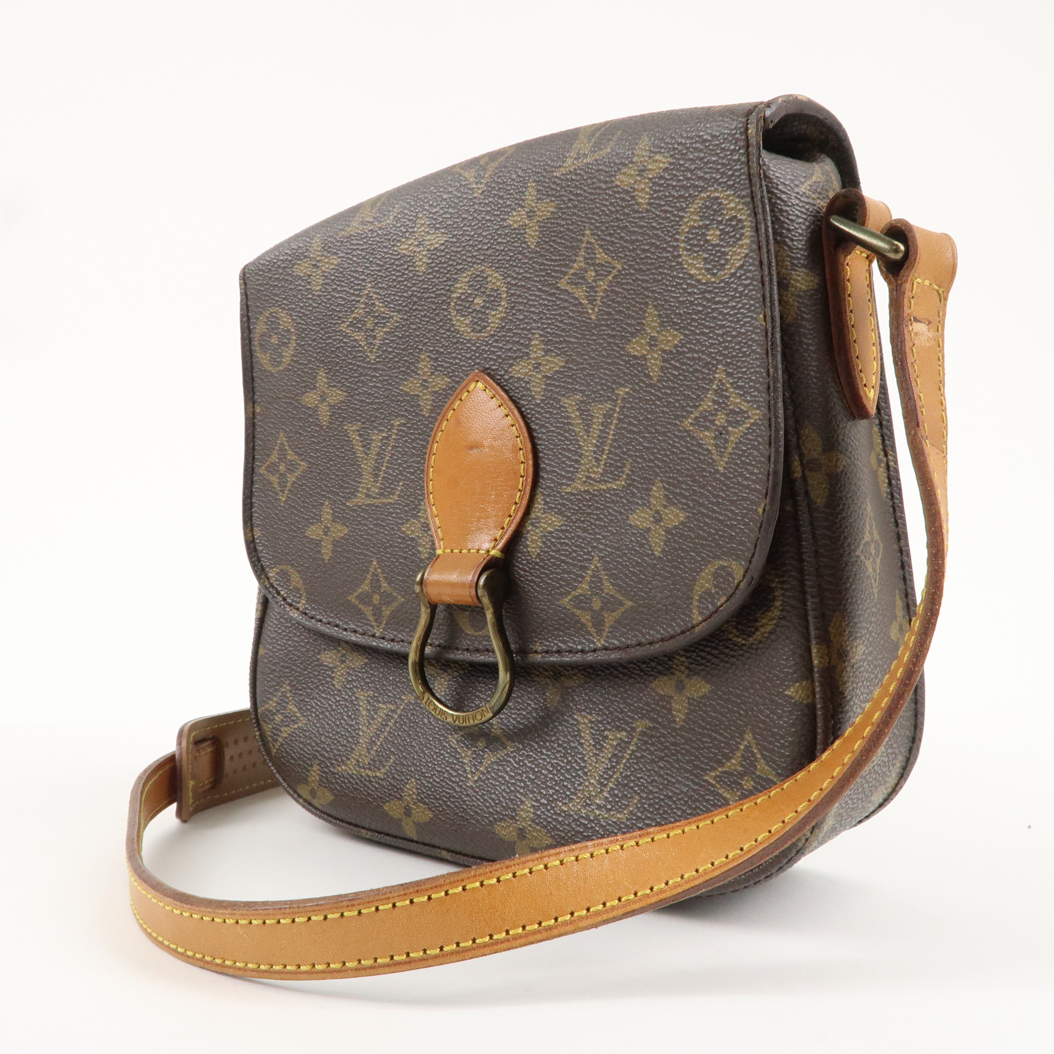 Louis Vuitton Monogram Saint Cloud MM Shoulder Bag Brown M51243