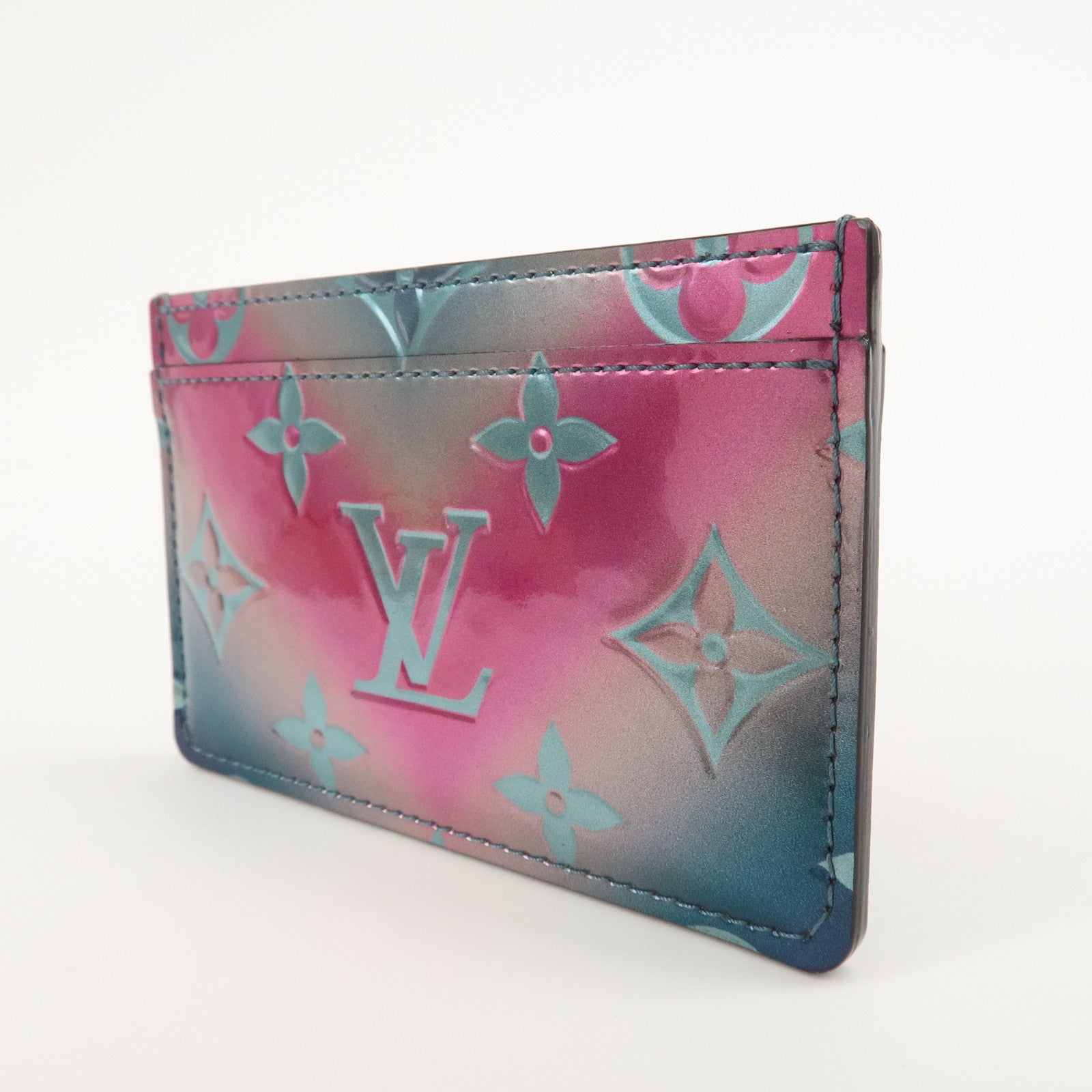 Louis Vuitton Monogram Vernis Porte Carte Sampler Card Case M69027 Used