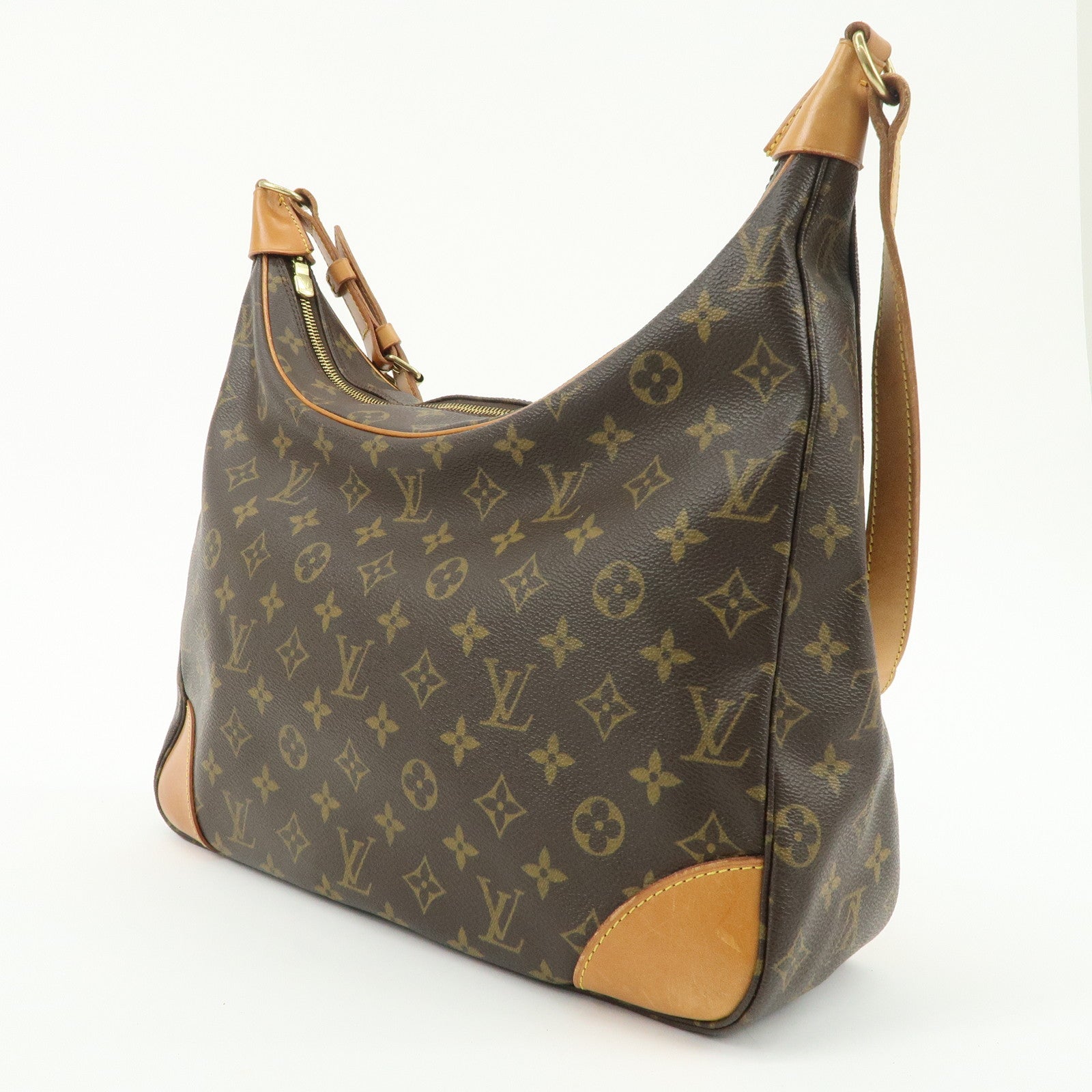 Louis Vuitton Monogram Boulogne 35 Shoulder Bag Brown M51260 Used