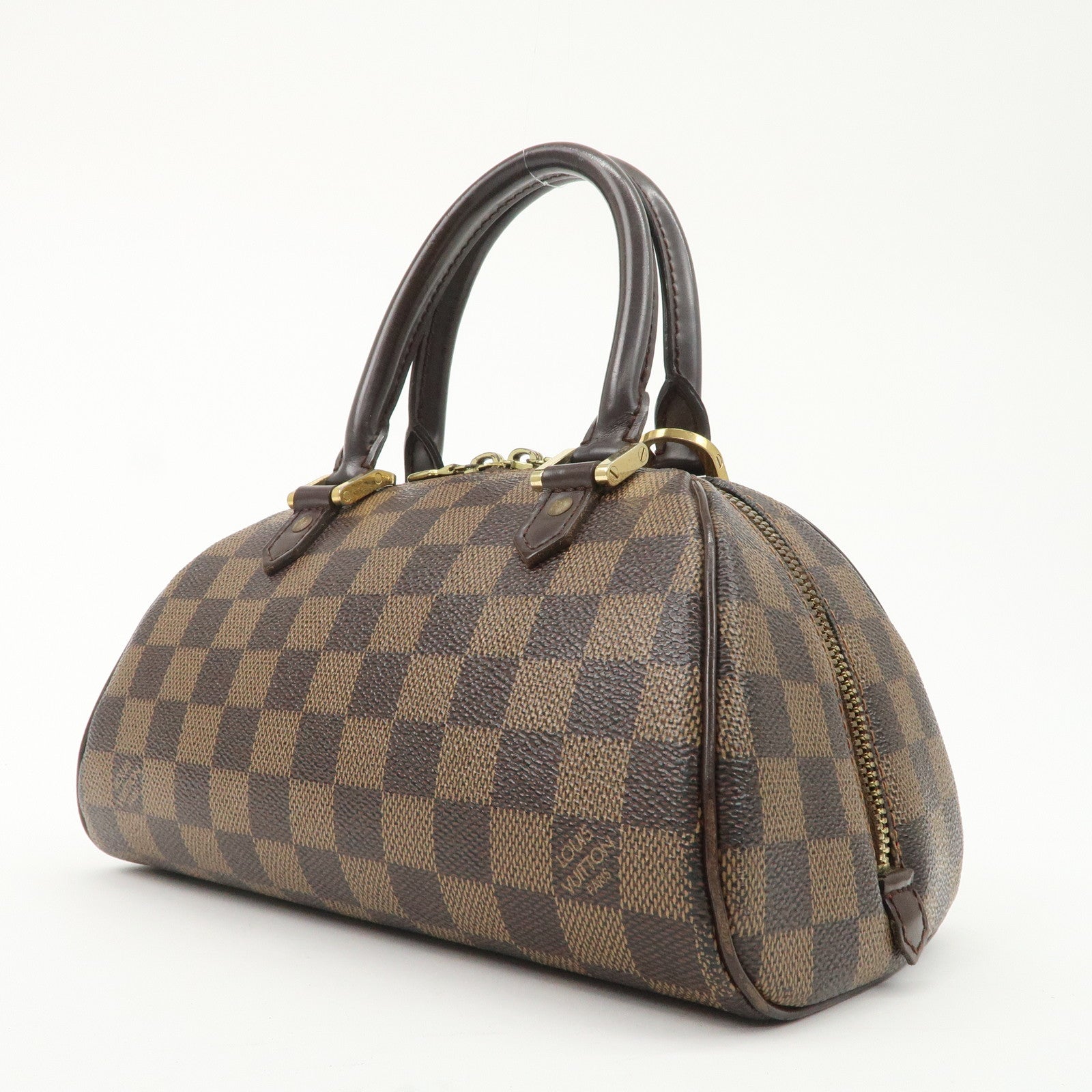 Louis Vuitton Damier Rivera Mini Hand Bag Damier Ebene N41436 Used