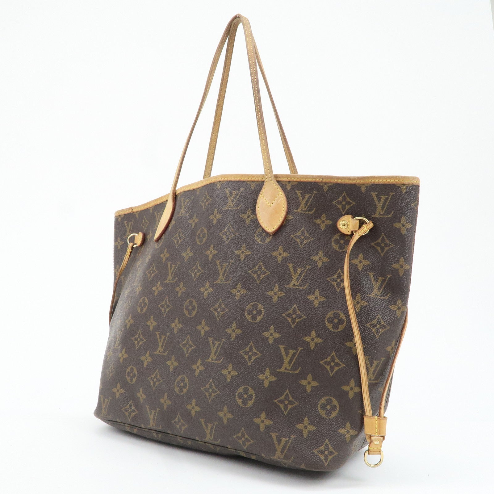 Louis Vuitton Monogram Neverfull MM Tote Bag Brown M40156 Used