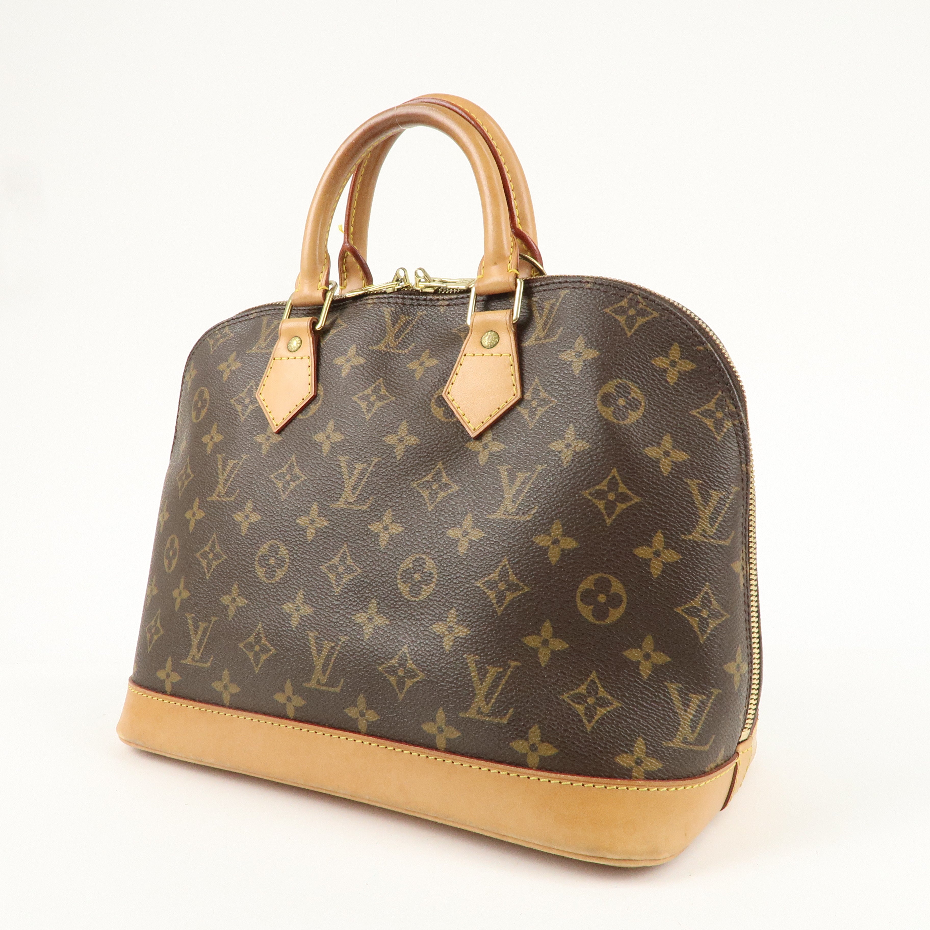 Louis Vuitton Monogram Alma Hand Bag Brown M51130