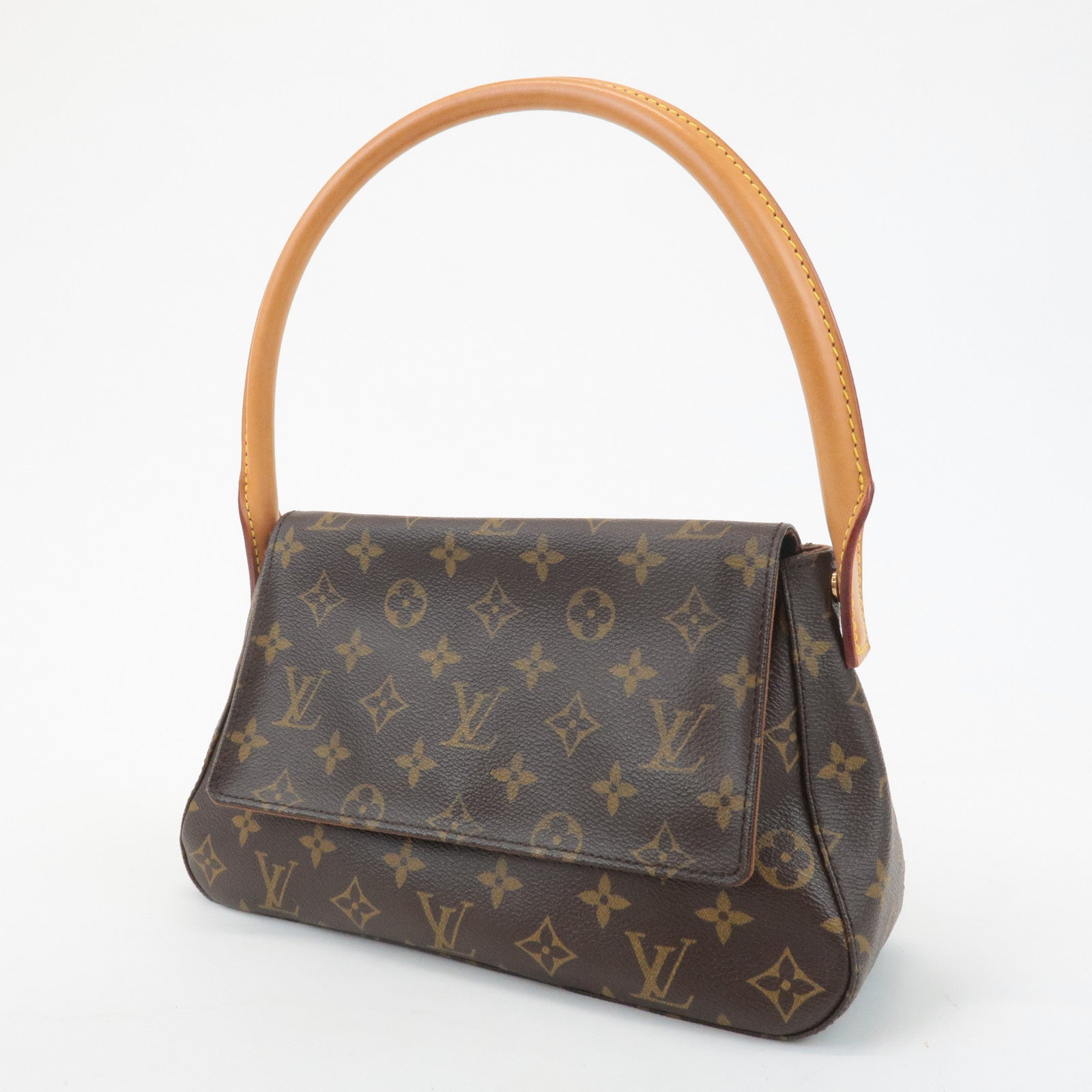 Louis Vuitton Monogram Mini Looping Shoulder Bag Hand Bag M51147 Used