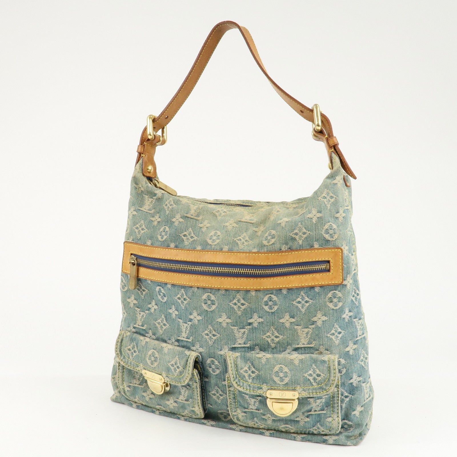 Louis Vuitton Monogram Denim Baggy GM Shoulder Bag M95048