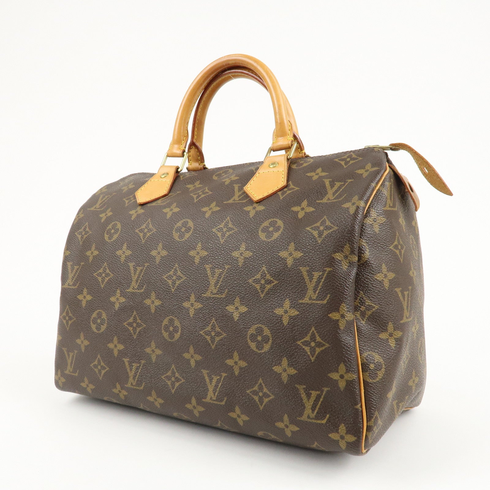 Louis Vuitton Monogram Speedy 30 Hand Bag Boston Bag M41526 Used