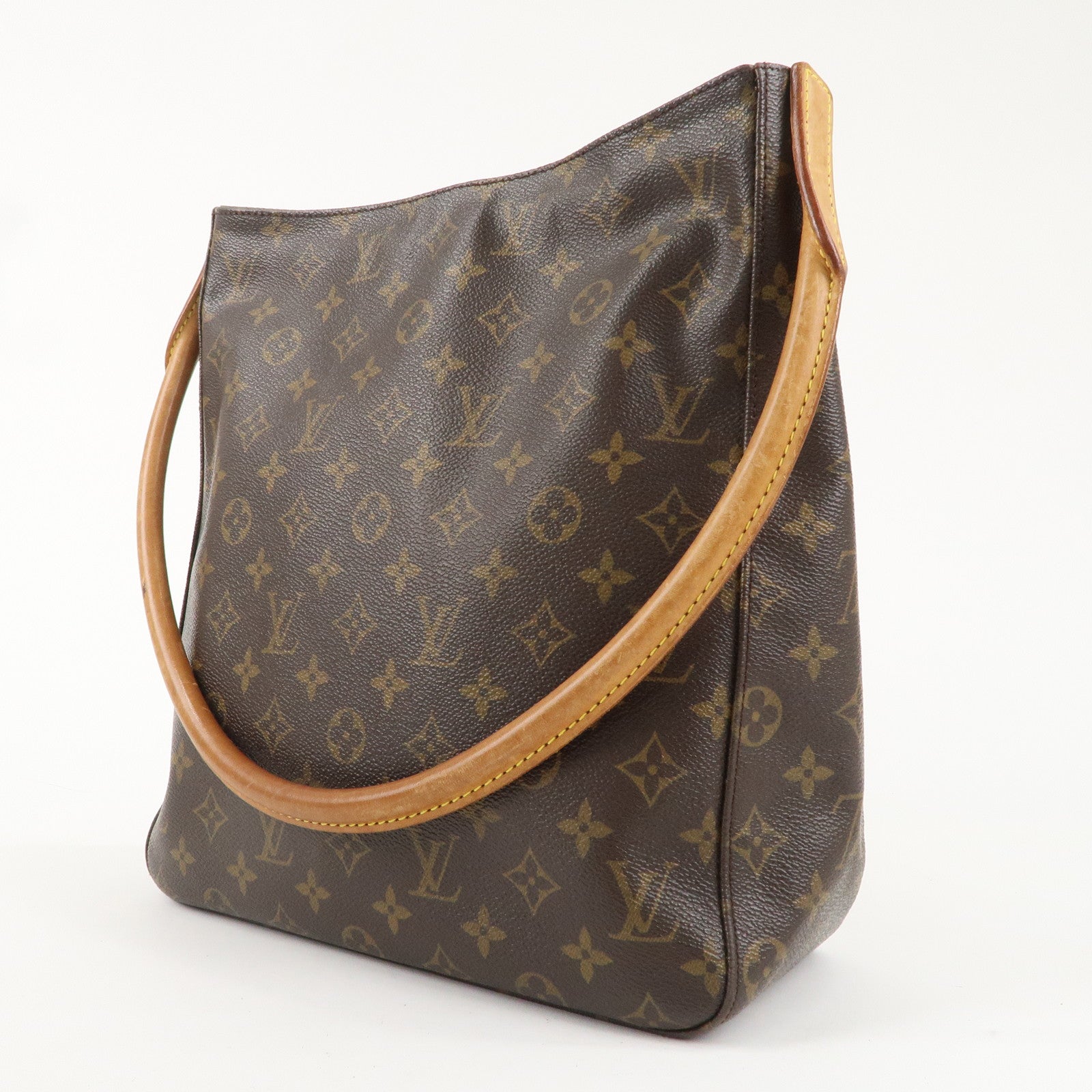 Louis Vuitton Monogram Looping GM Shoulder Bag Brown M51145