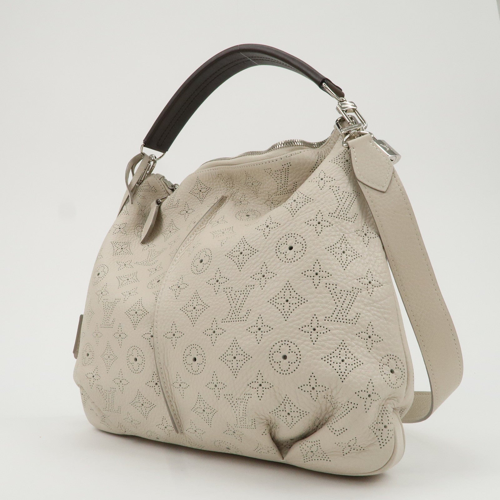 Louis Vuitton Monogram Mahina Selene PM Shoulder Bag Blanc M94275 Used