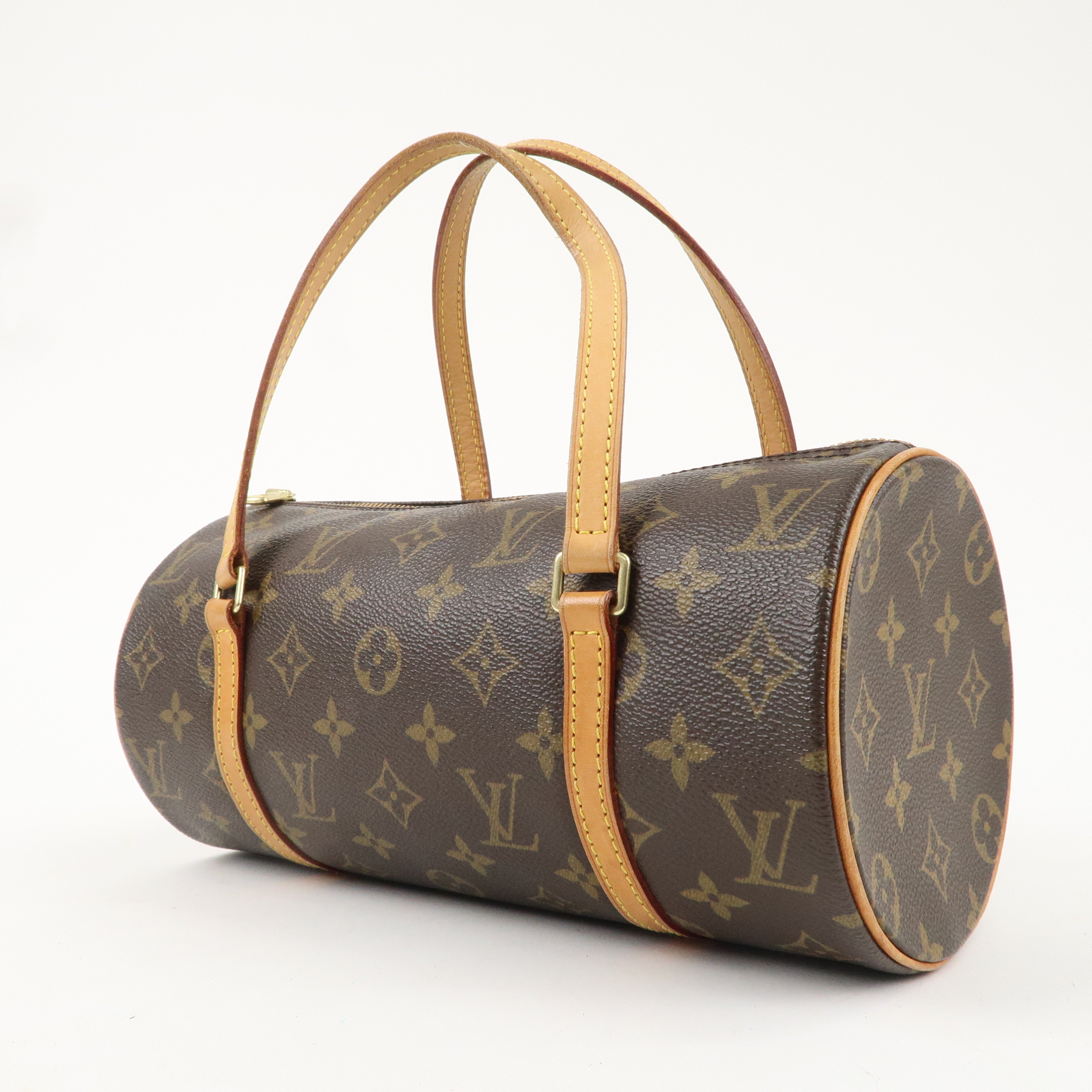 Louis Vuitton Monogram Papillon 26 Hand Bag Brown M51385