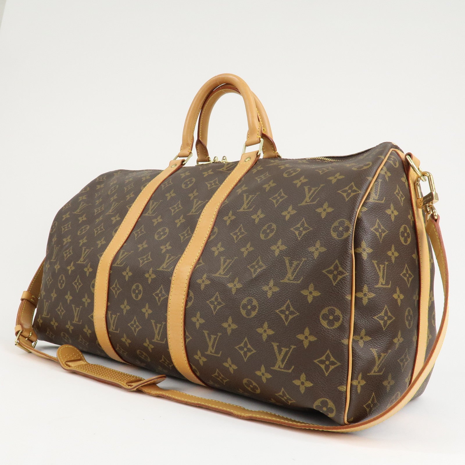 Louis Vuitton Monogram Keep All Bandouliere 50 
Shoulder Strap Used