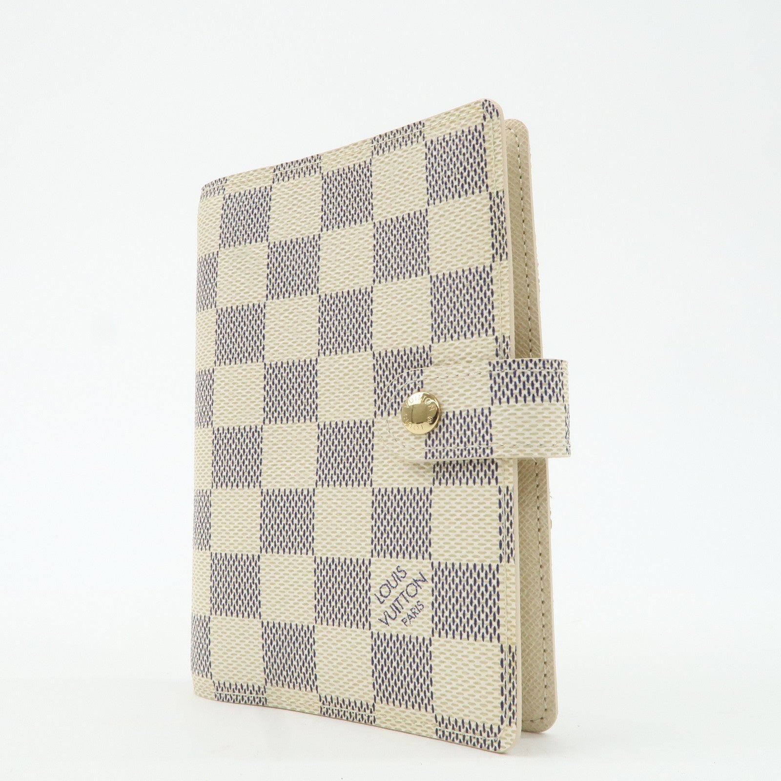 Louis Vuitton Damier Azur Agenda PM Planner Cover R20706 Used