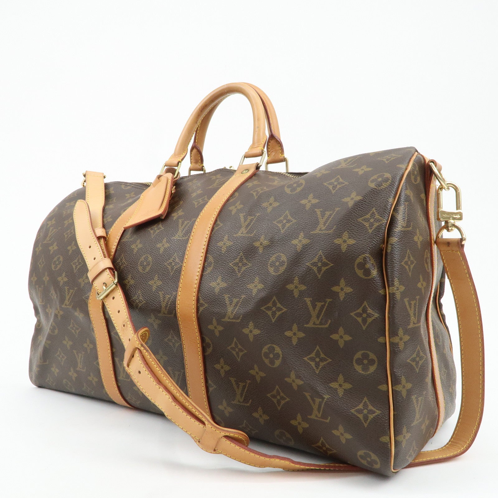 Louis Vuitton Monogram Keep All Bandouliere 50 Boston Bag M41416 Used