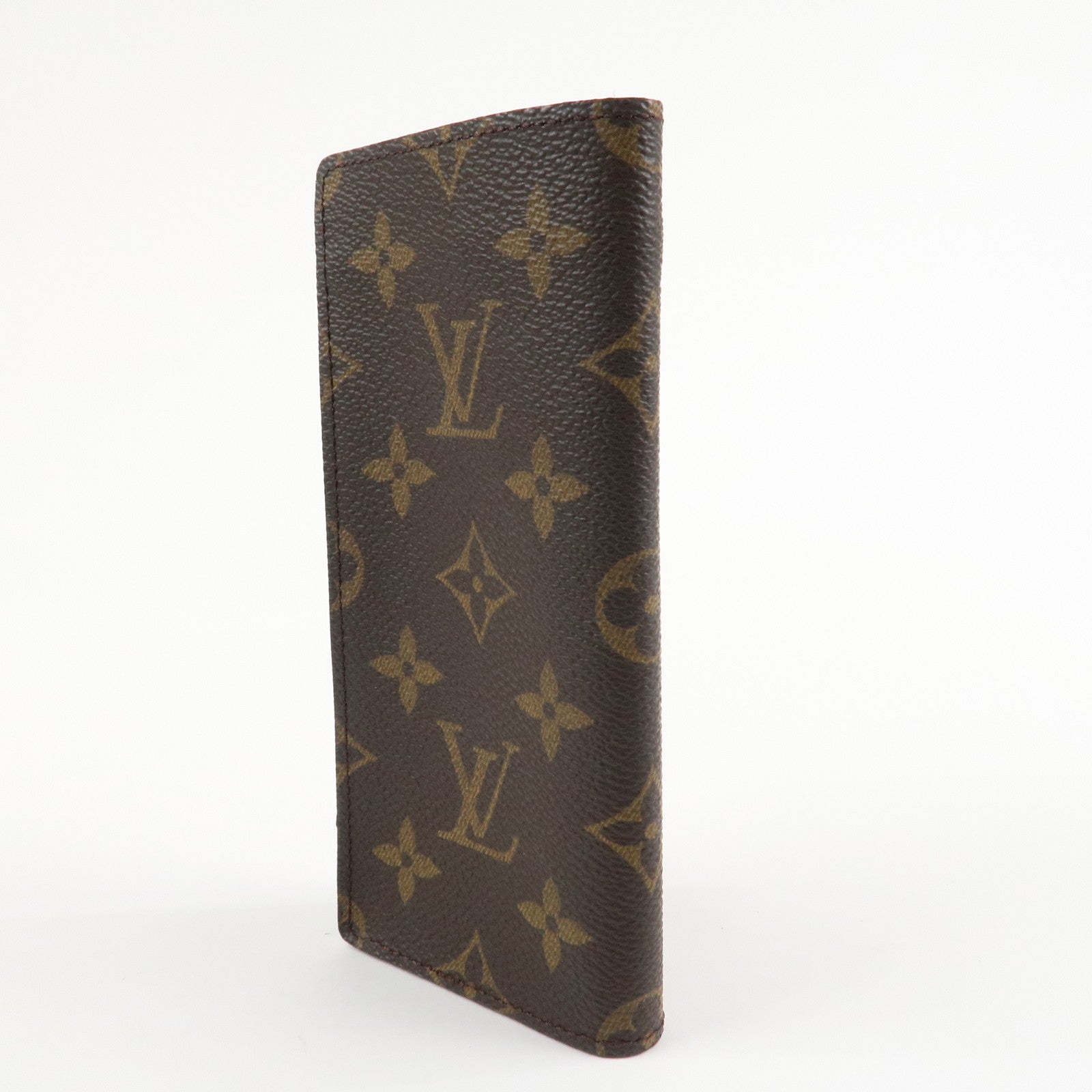 Louis Vuitton Monogram Set of 2 Glasses Case Brown M62962 Used