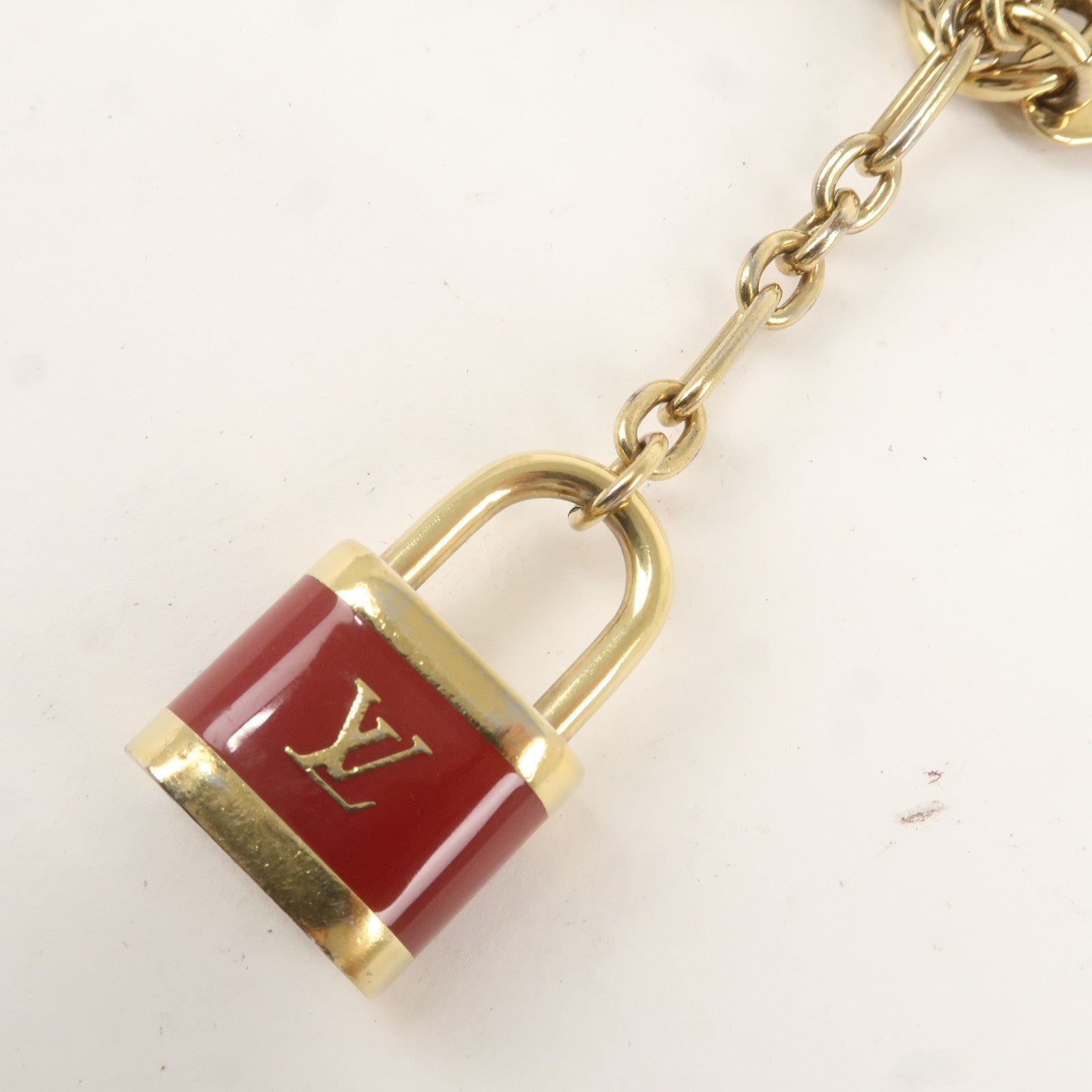 Louis Vuitton Porte Cles Cadena Bag Charm Key Charm Gold M60073