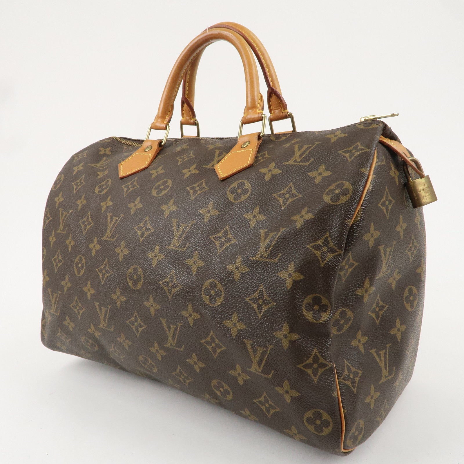 Louis Vuitton Monogram Speedy 35 Hand Bag Boston Bag M41524