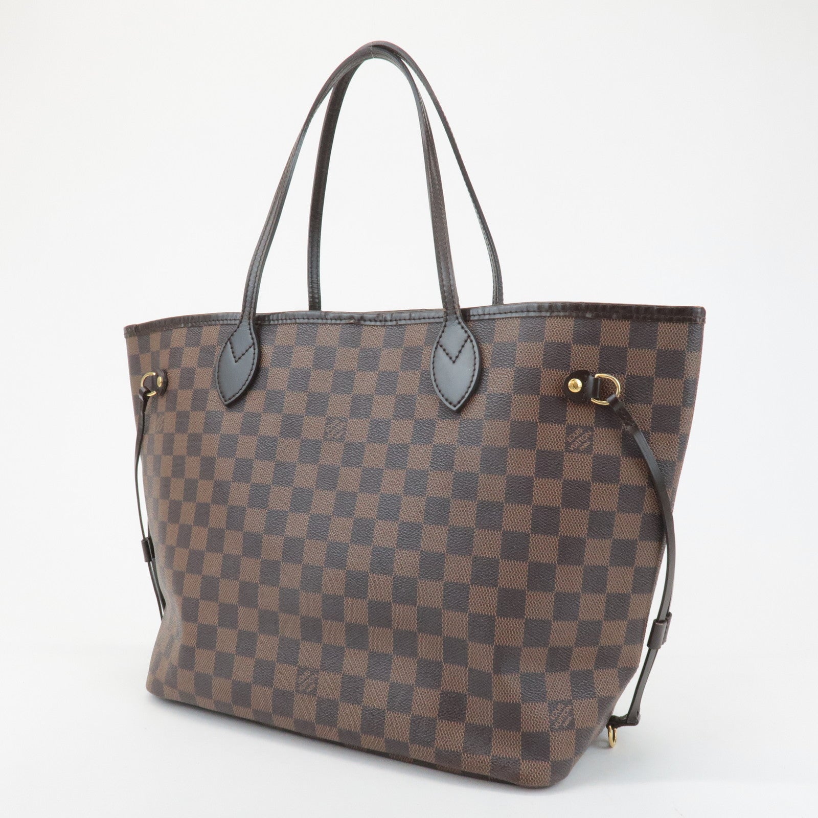 Louis Vuitton Damier Neverfull MM Tote Bag Damier Ebene N51105 Used