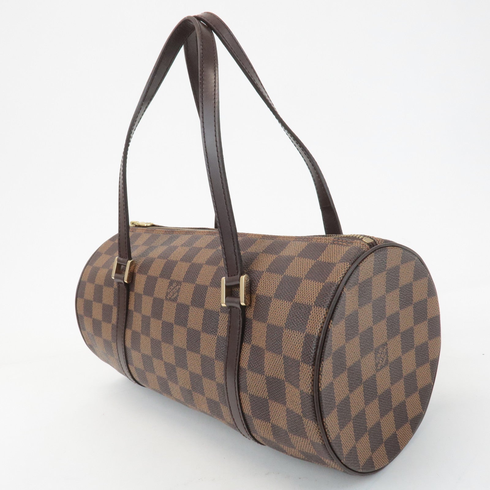 Louis Vuitton Damier Ebene Papillon 30 Hand Bag Brown N51303 Used