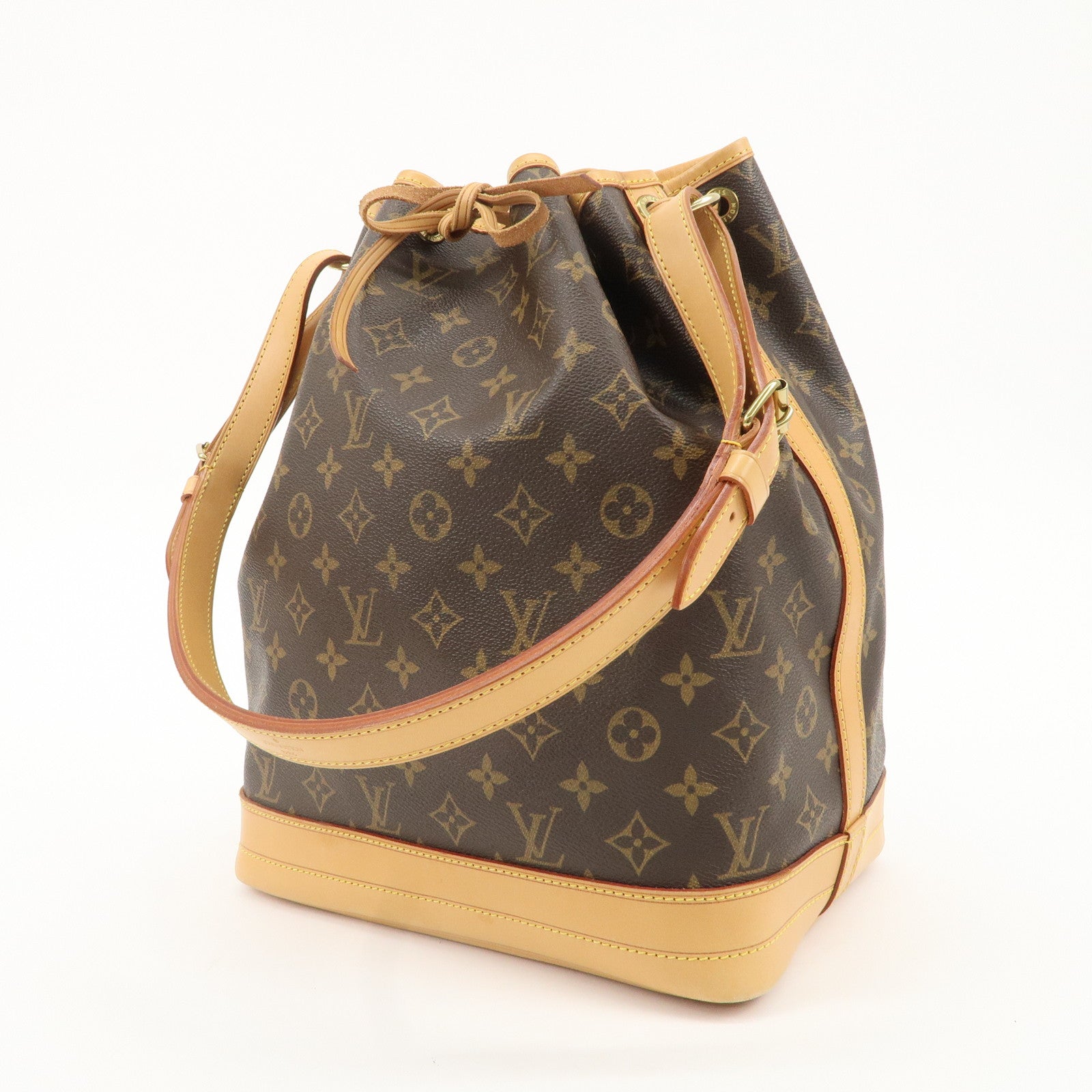 Louis Vuitton Monogram Noe Shoulder Bag Hand Bag Brown M42224 Used