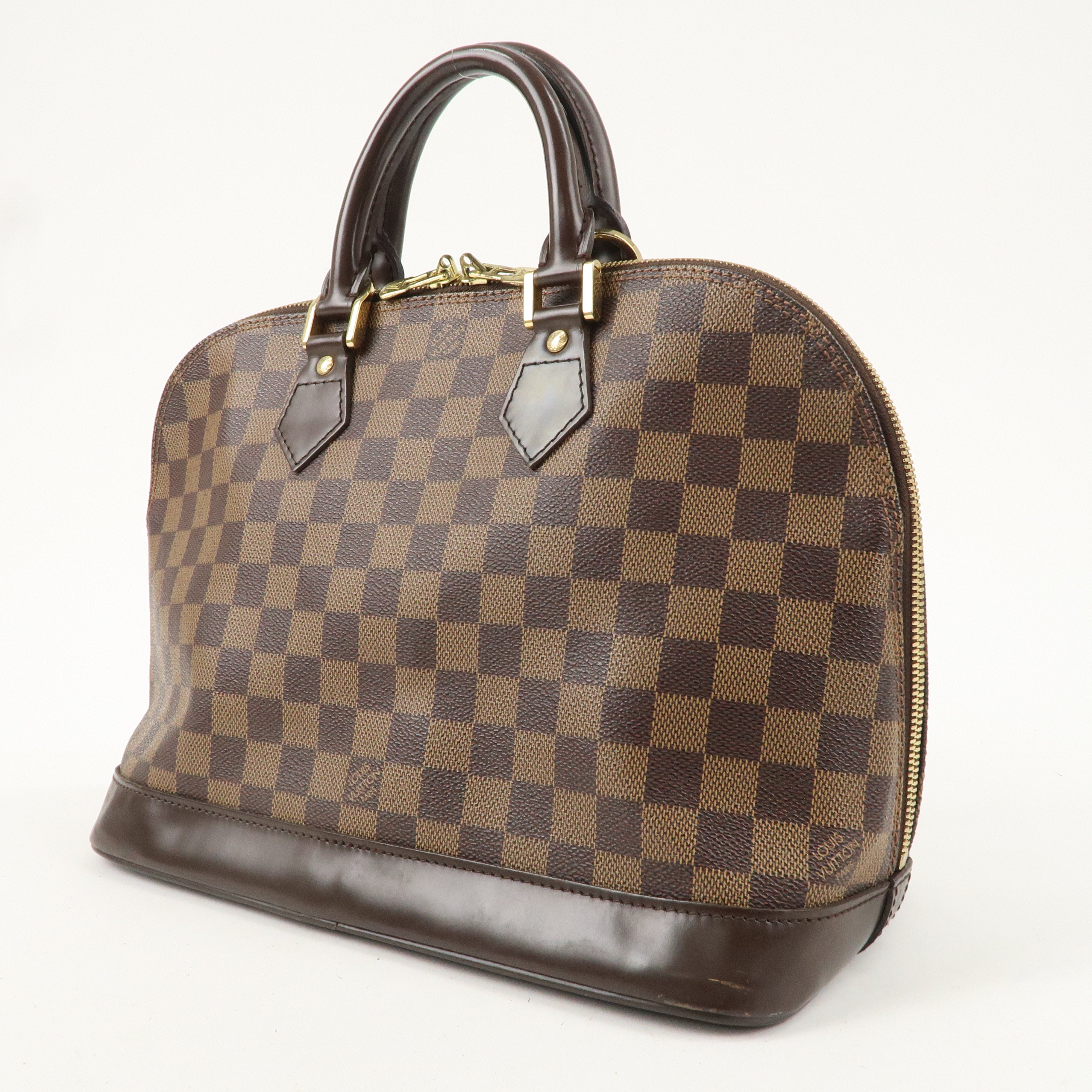 Louis Vuitton Damier Alma Hand Bag Brown N51131