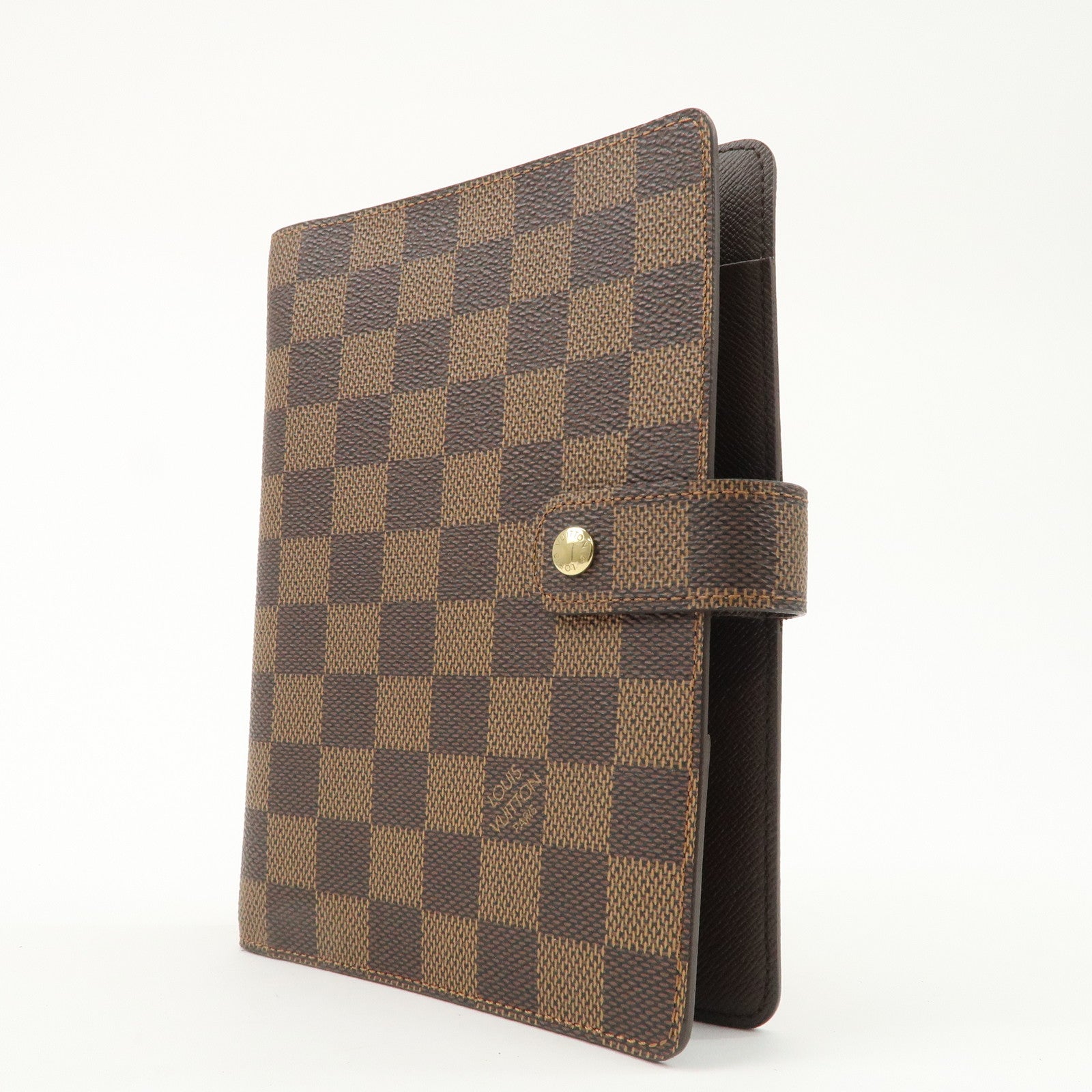 Louis Vuitton Damier Agenda MM Planner Cover Brown R20240