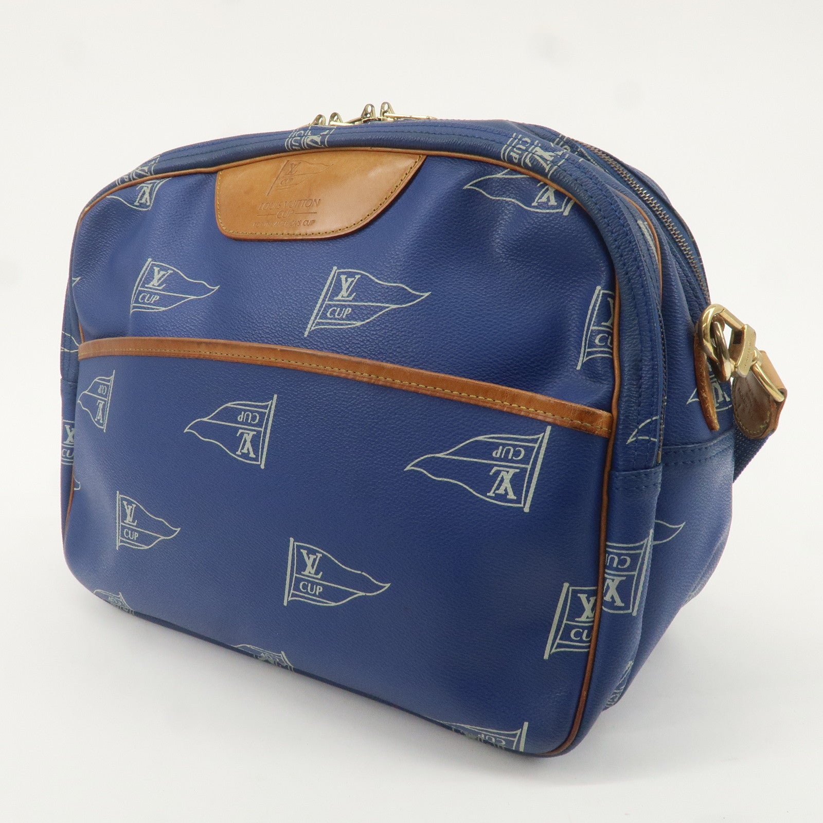 Louis Vuitton Sac Cowes LV Cup Monogram Shoulder Bag Blue M80008