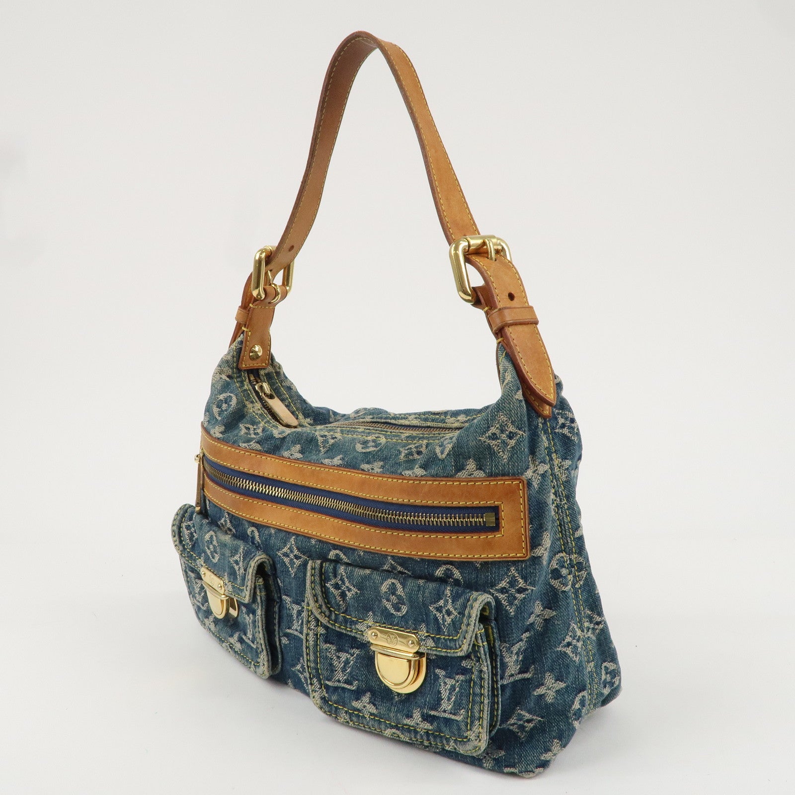 Louis Vuitton Monogram Denim Baggy PM Shoulder Bag M95049