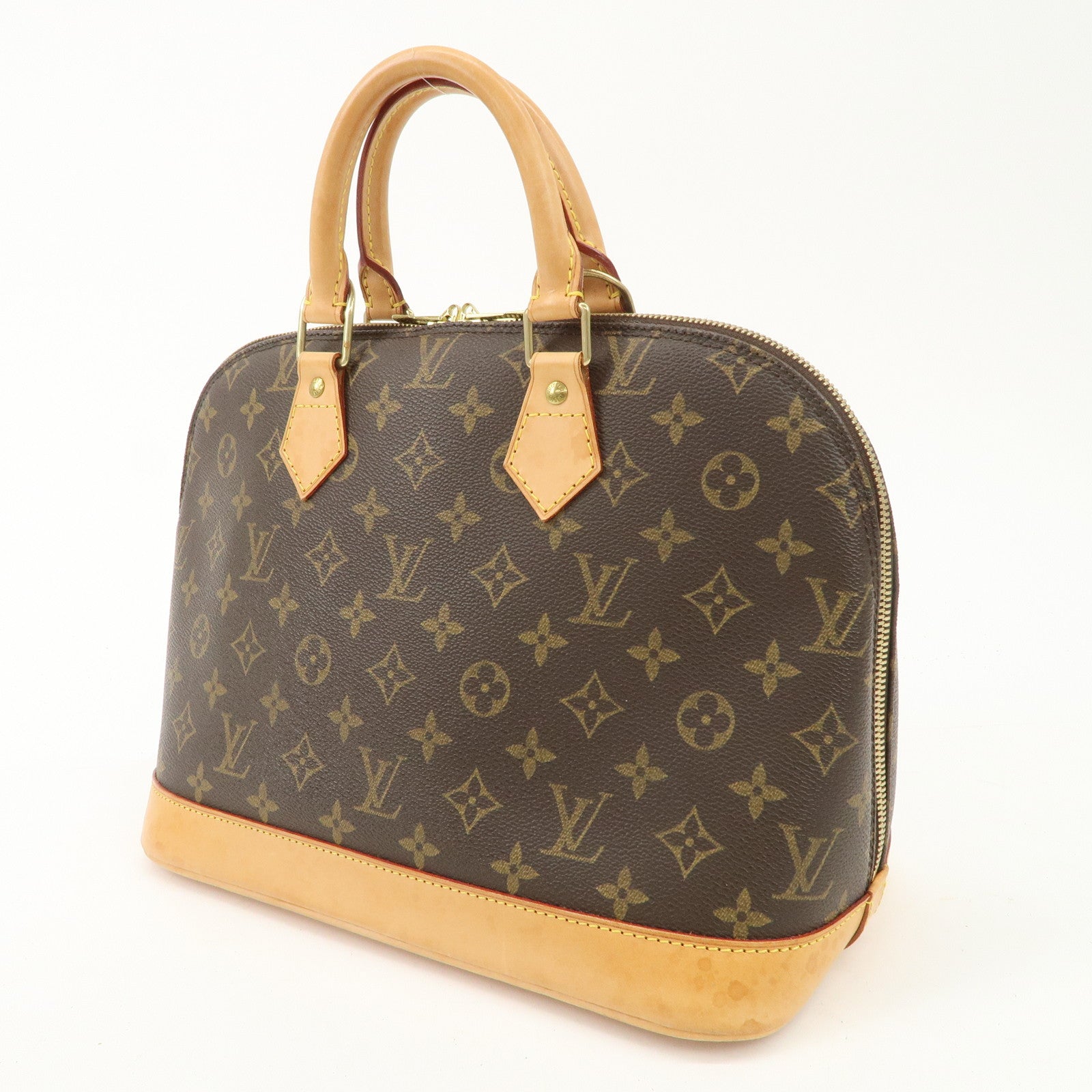 Louis Vuitton Monogram Alma Hand Bag Brown M51130