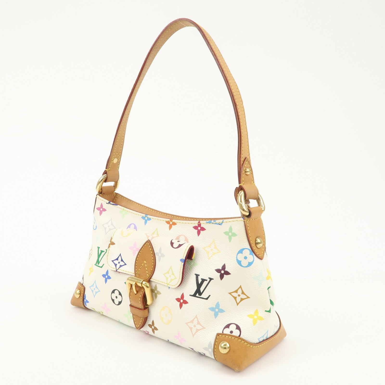 AuthLouis Vuitton Monogram Multicolor Eliza Shoulder Bag Blanc M40098