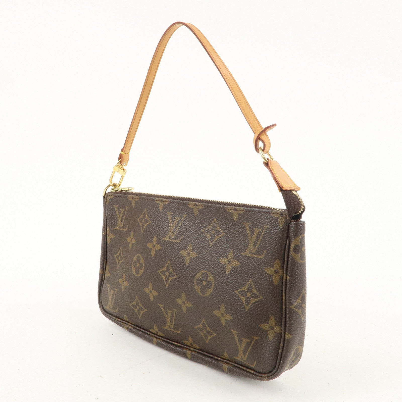 Louis Vuitton Monogram Pochette Accessoir Hand Bag Brown M51980