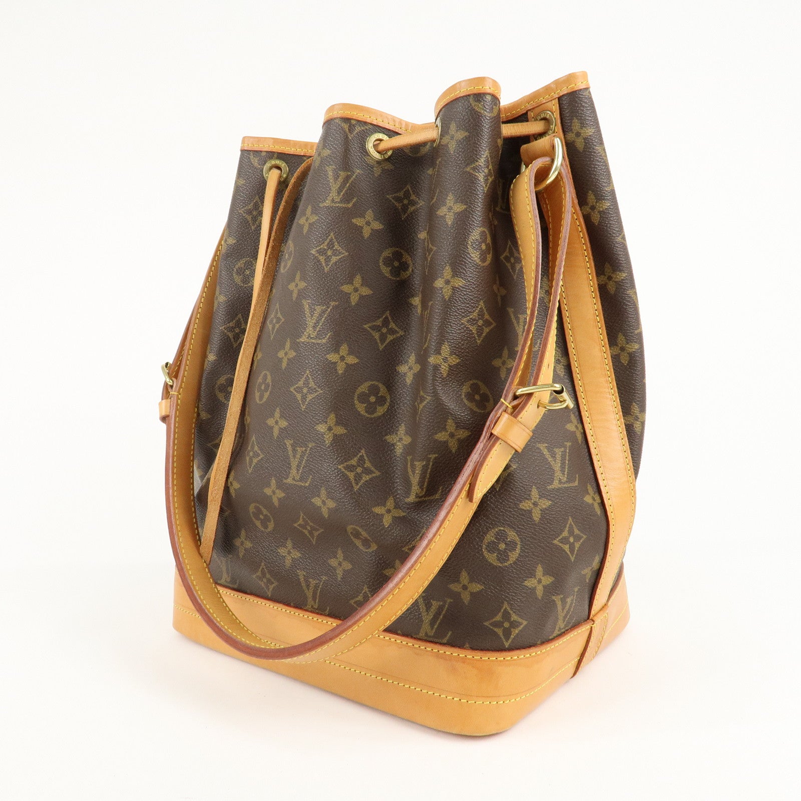 Louis Vuitton Monogram Noe Shoulder Bag Hand Bag Brown M42224 Used