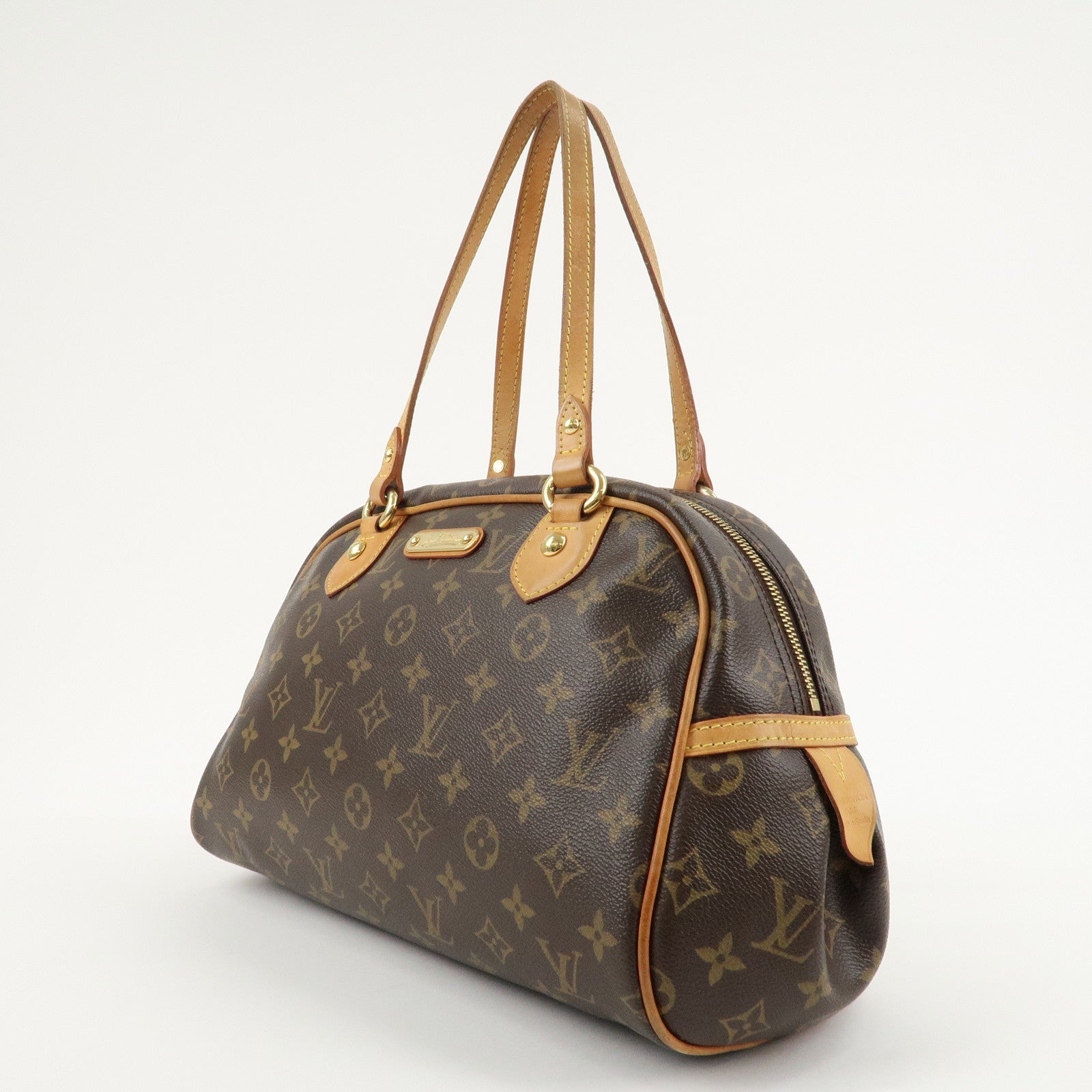 Louis Vuitton Monogram Montorgueil PM Hand Bag Brown M95565 Used