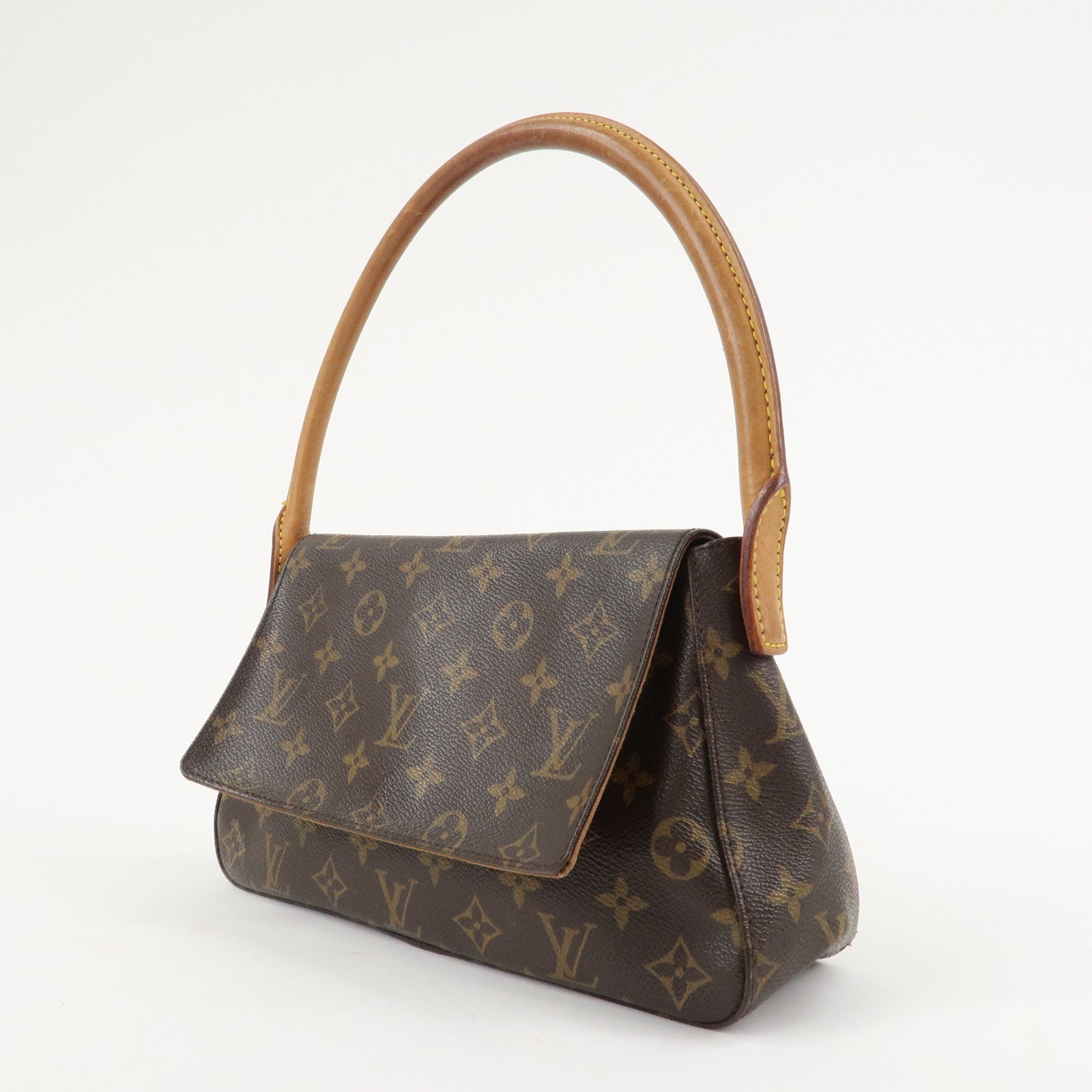 Louis Vuitton Monogram Mini Looping Shoulder Bag Hand Bag M51147 Used