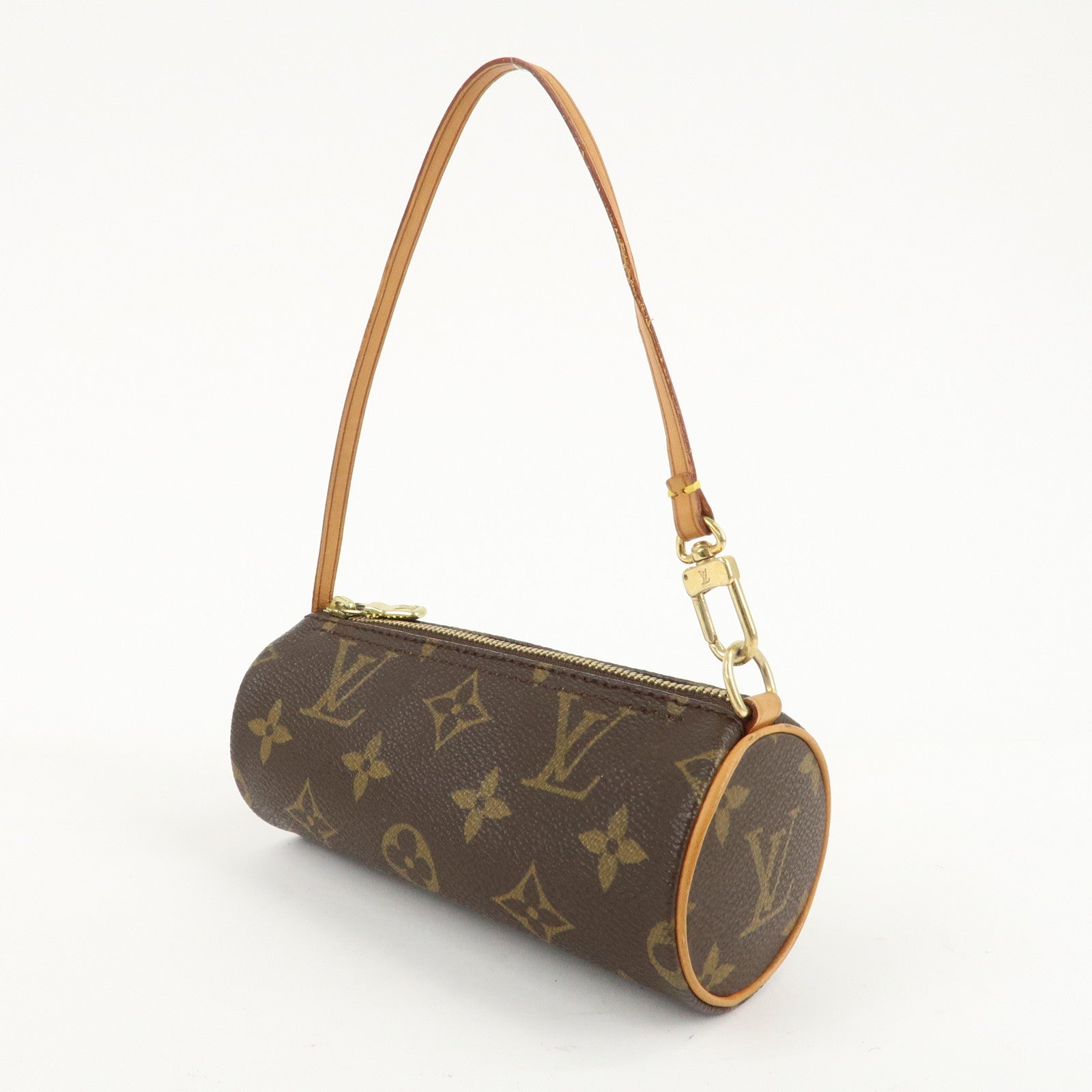 Louis Vuitton Monogram Mini Pouch for Papillon Bag New Style Brown Used