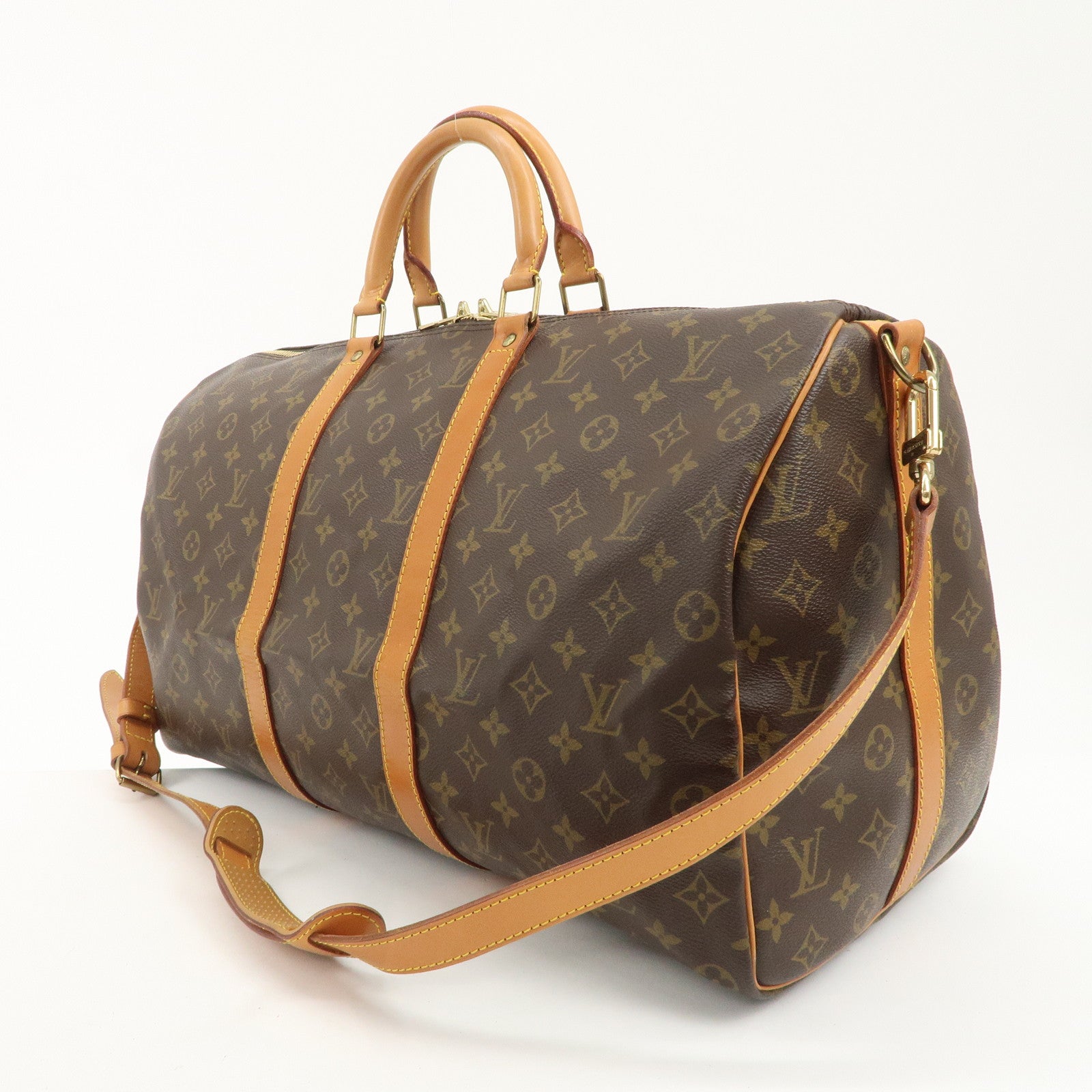 Louis Vuitton Monogram Keep All Bandouliere 50 Boston Bag M41416 Used