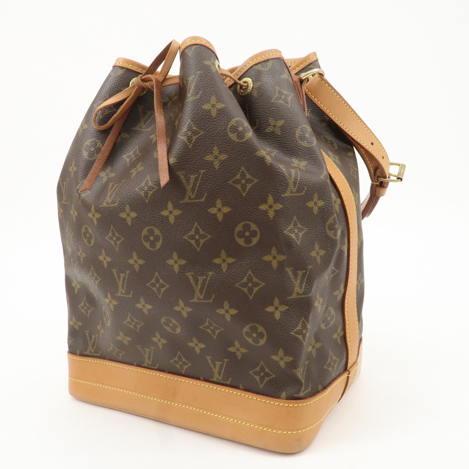 Louis Vuitton Monogram Noe Shoulder Bag Hand Bag Brown M42224 Used