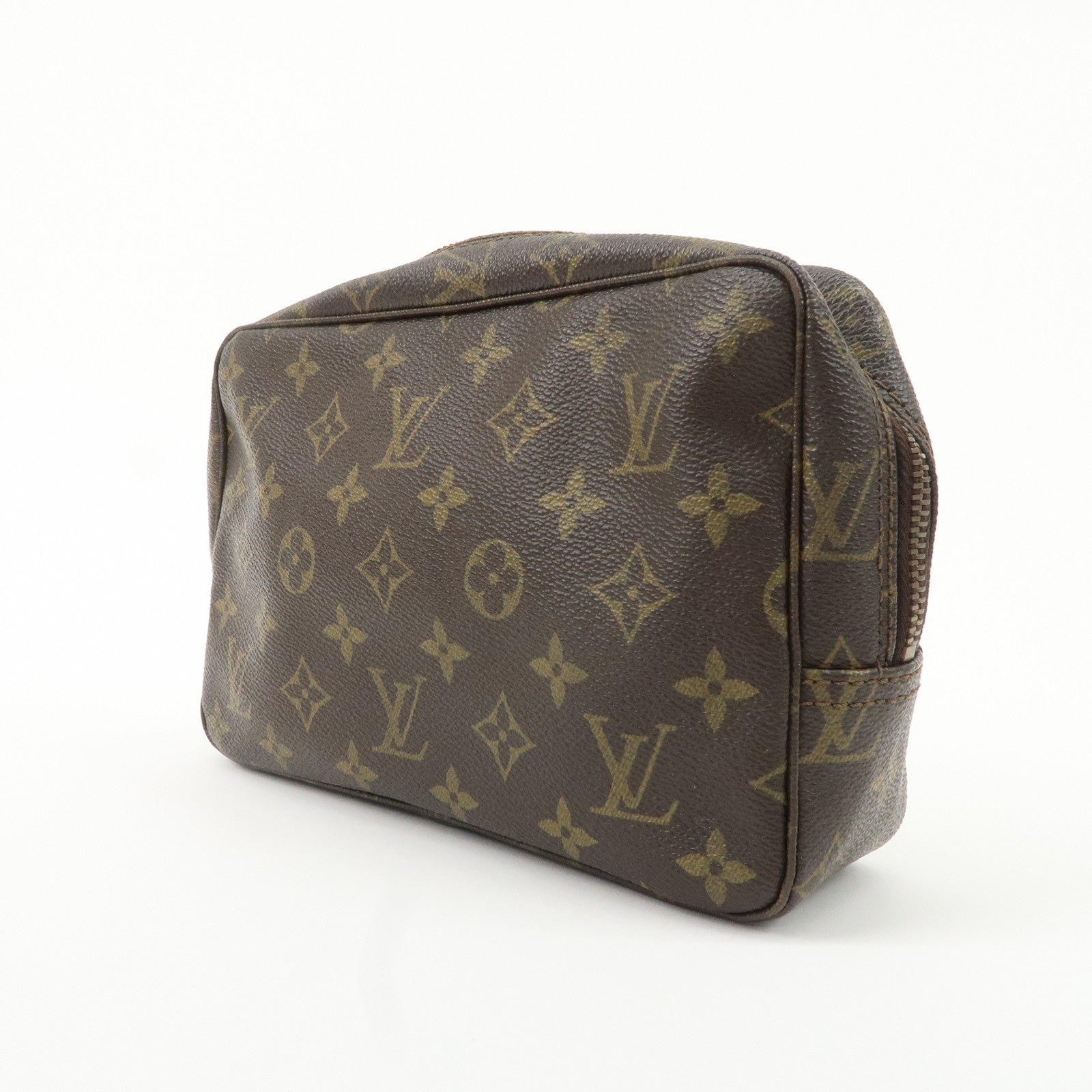 Louis Vuitton Monogram Trousse Toilette 23 Pouch Brown M47524 Used