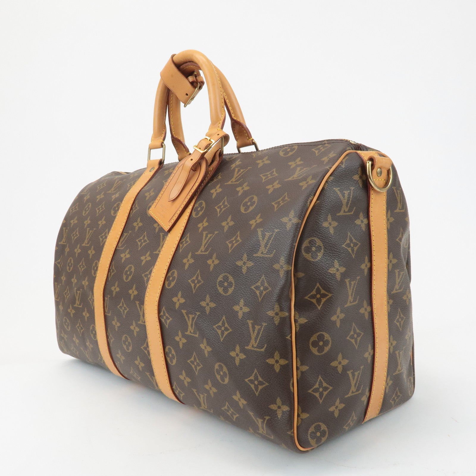 Louis Vuitton Monogram Keep All Bandouliere 45 Boston Bag M41418 Used