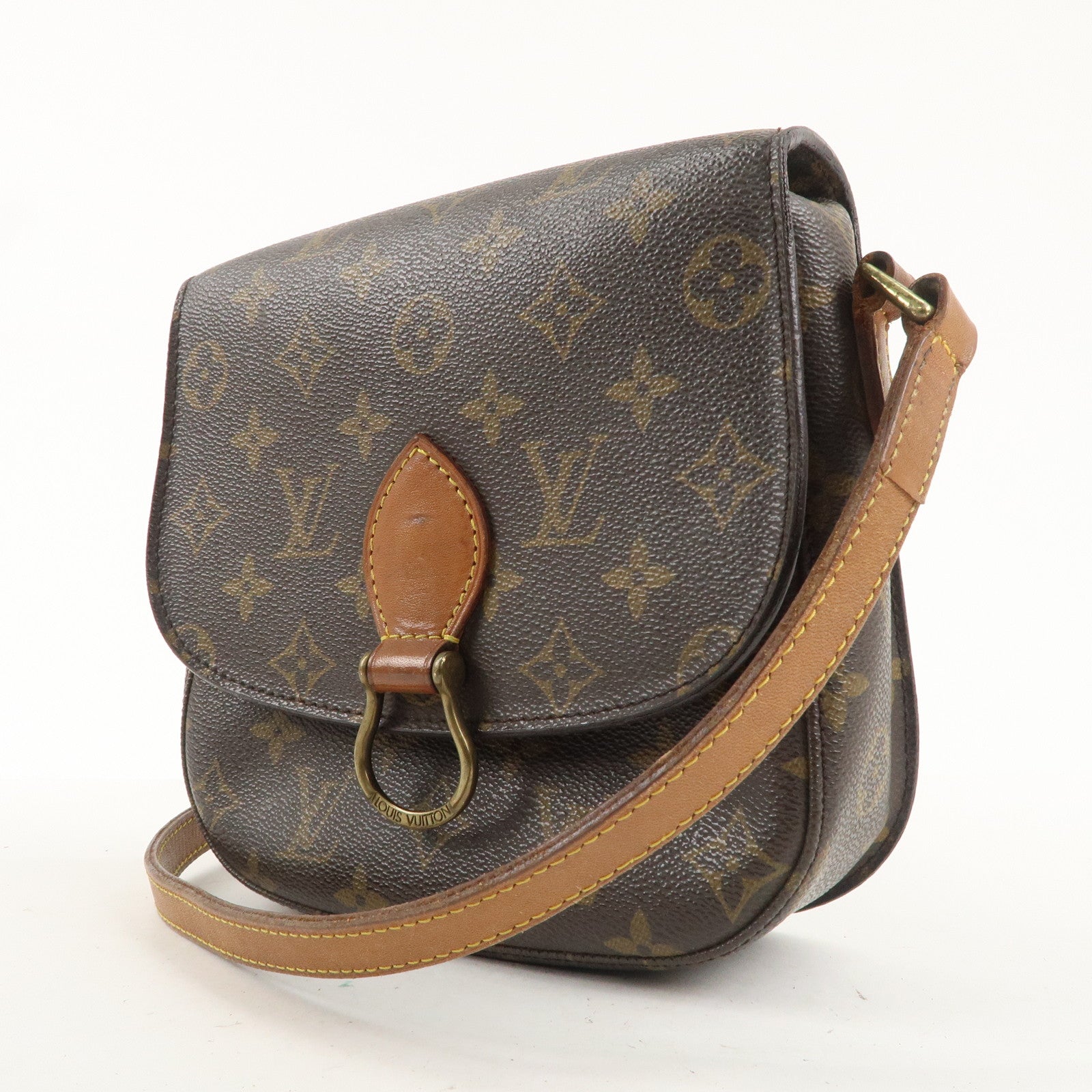 Louis Vuitton Monogram Saint Cloud MM Shoulder Bag Brown M51243