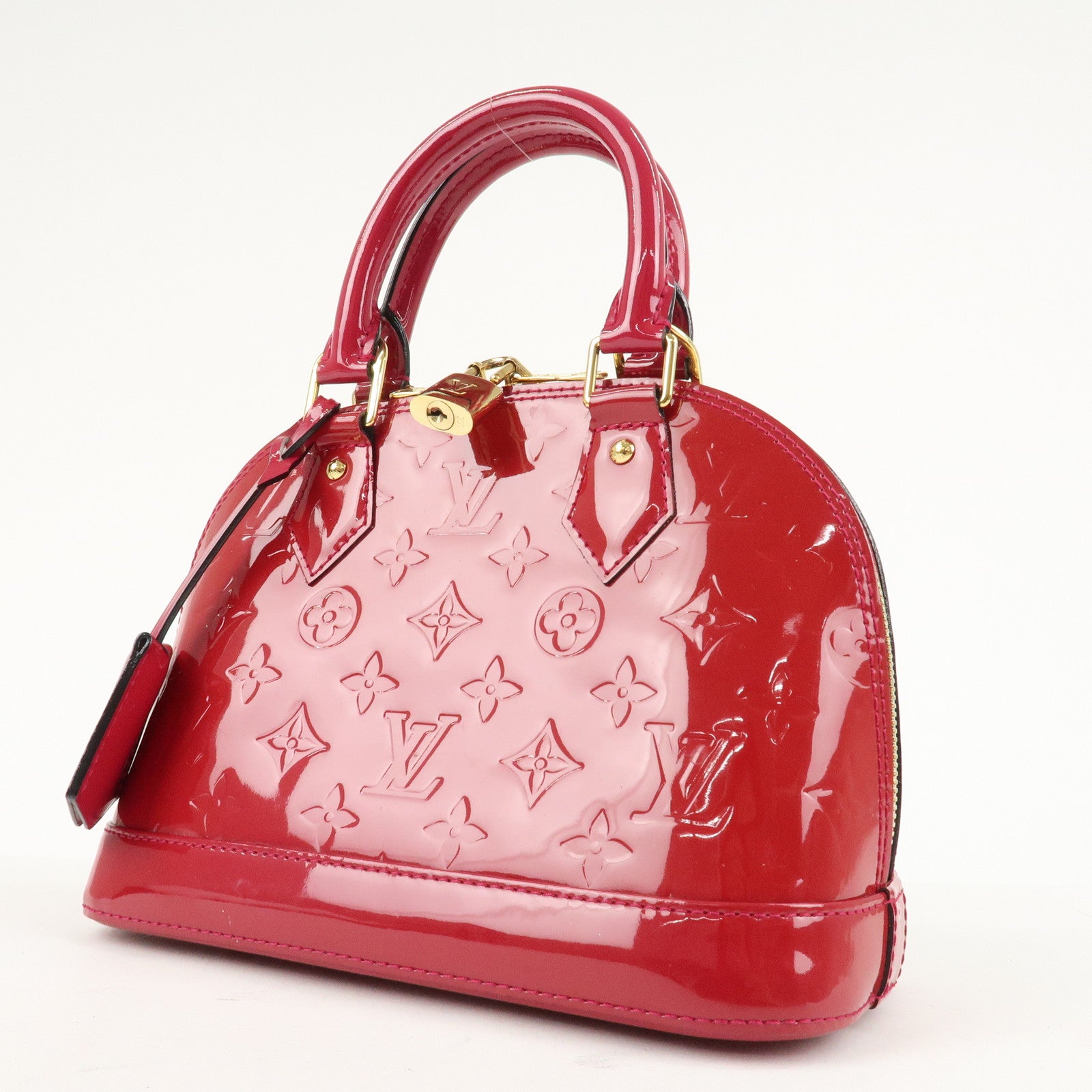 Louis Vuitton Monogram Vernis Alma BB 2Way Bag Rose Indien M91771