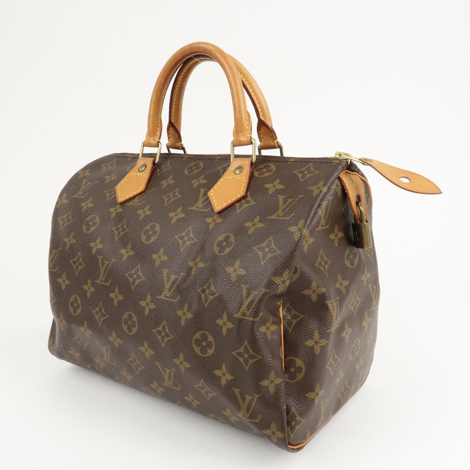 Louis Vuitton Monogram Speedy 30 Hand Bag Boston Bag M41526 Used